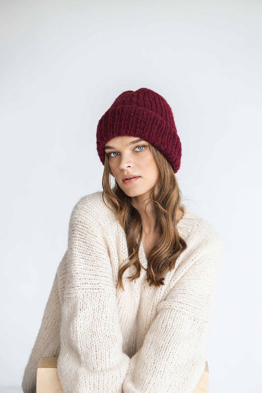 Alpaca And Silk Blend Hat