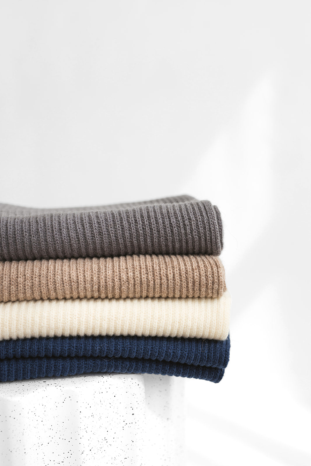 Beige knitted merino wool and cashmere women's scarf, camel rib knit minimalist fall winter wrap, taupe long unisex blanket shawl XXL, gift