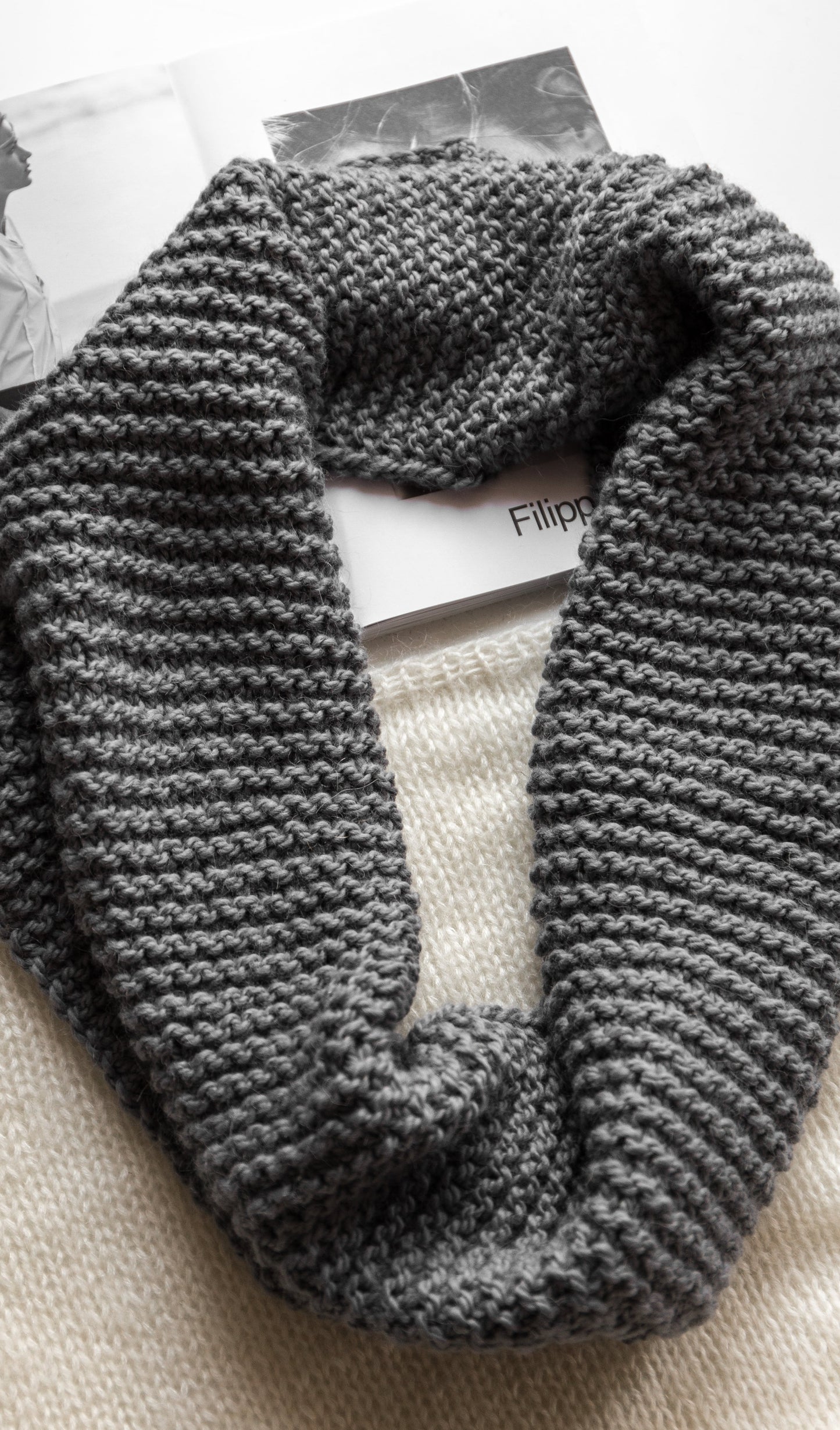 Chunky Knit Infinity Scarf