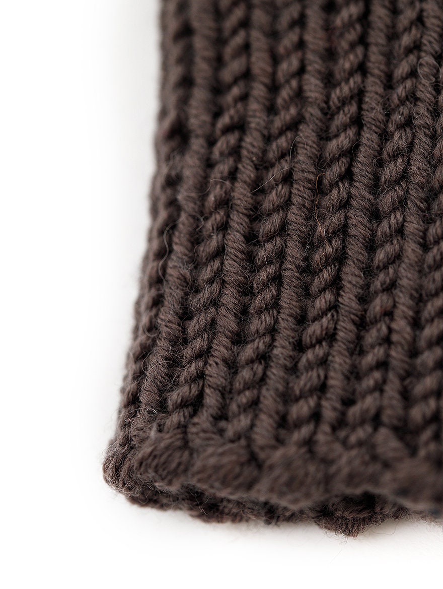 Brown wrist warmers, fingerless gloves, knitted mittens, merino wool gloves, knit accessories, arm warmers, cable gloves, fingerless mittens