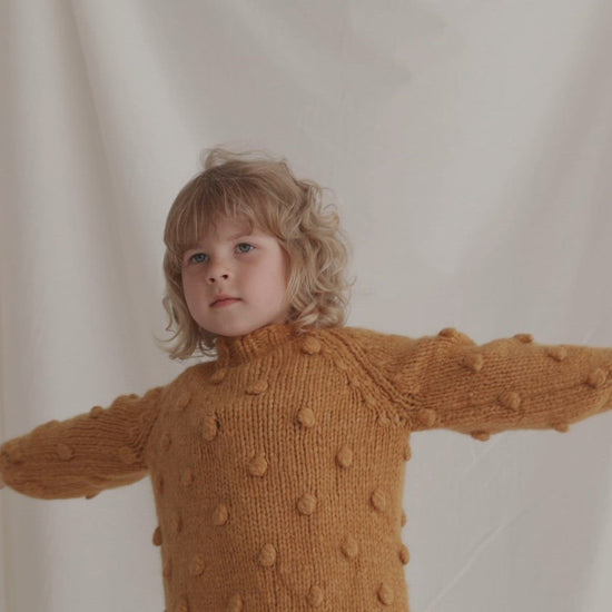 Alpaca wool blend kids sweater
