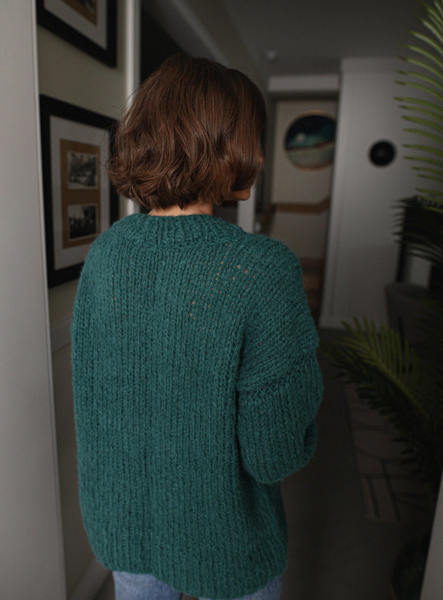Green Crewneck Alpaca And Silk Blend Sweater