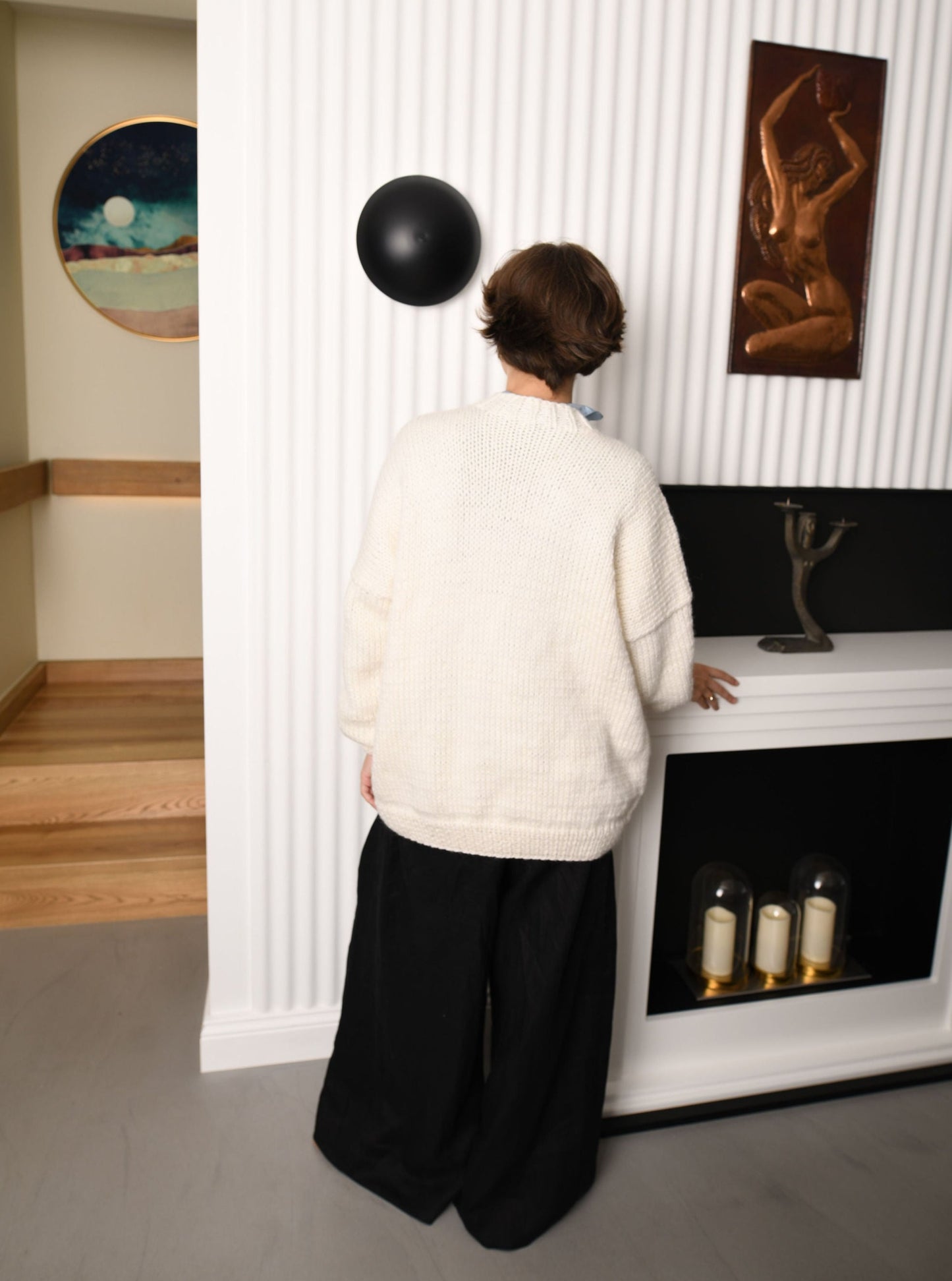 Bottoned Wool Cardigan With Pockets