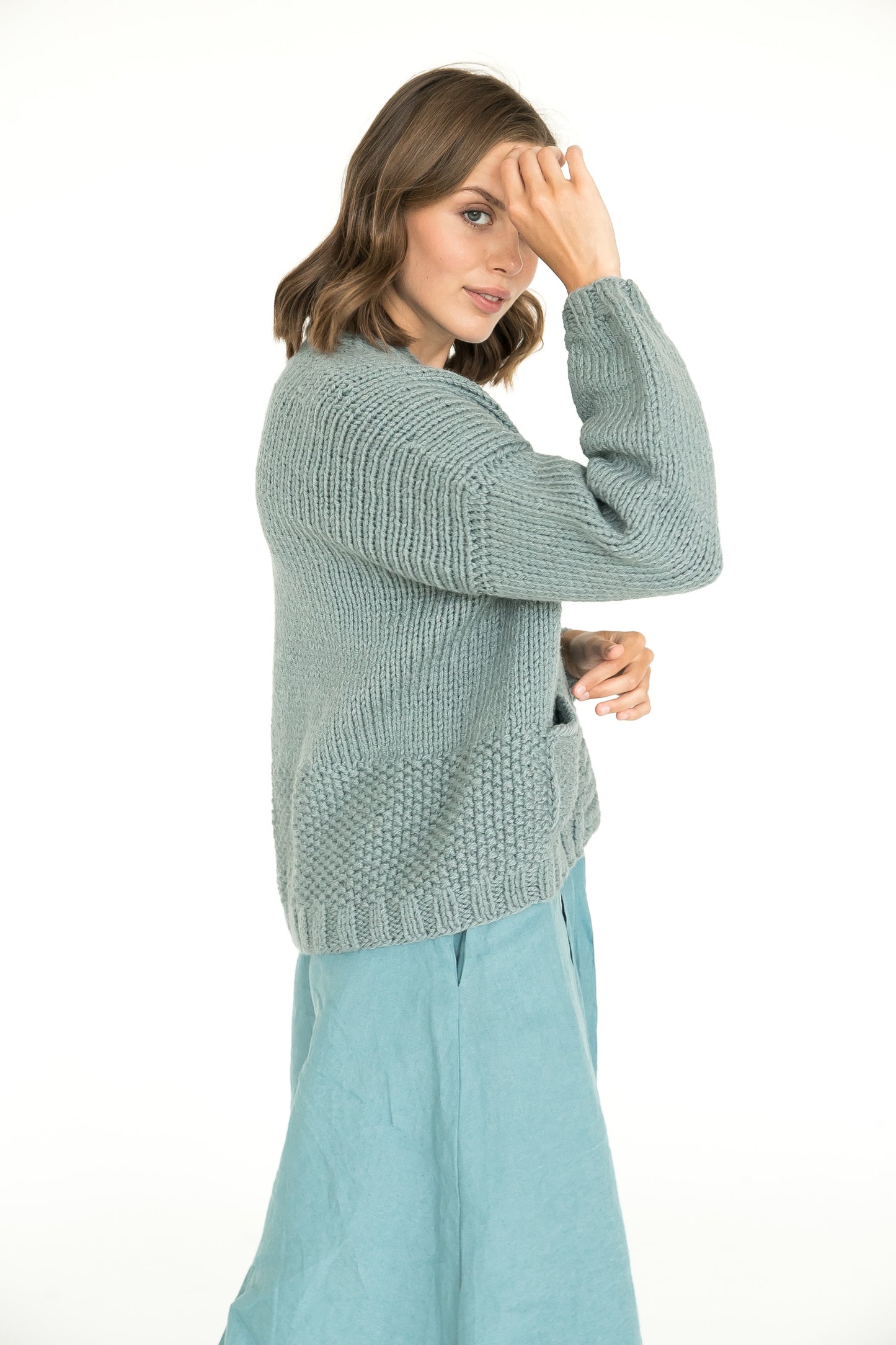 Chunky Knit Cardigan With Pockets
