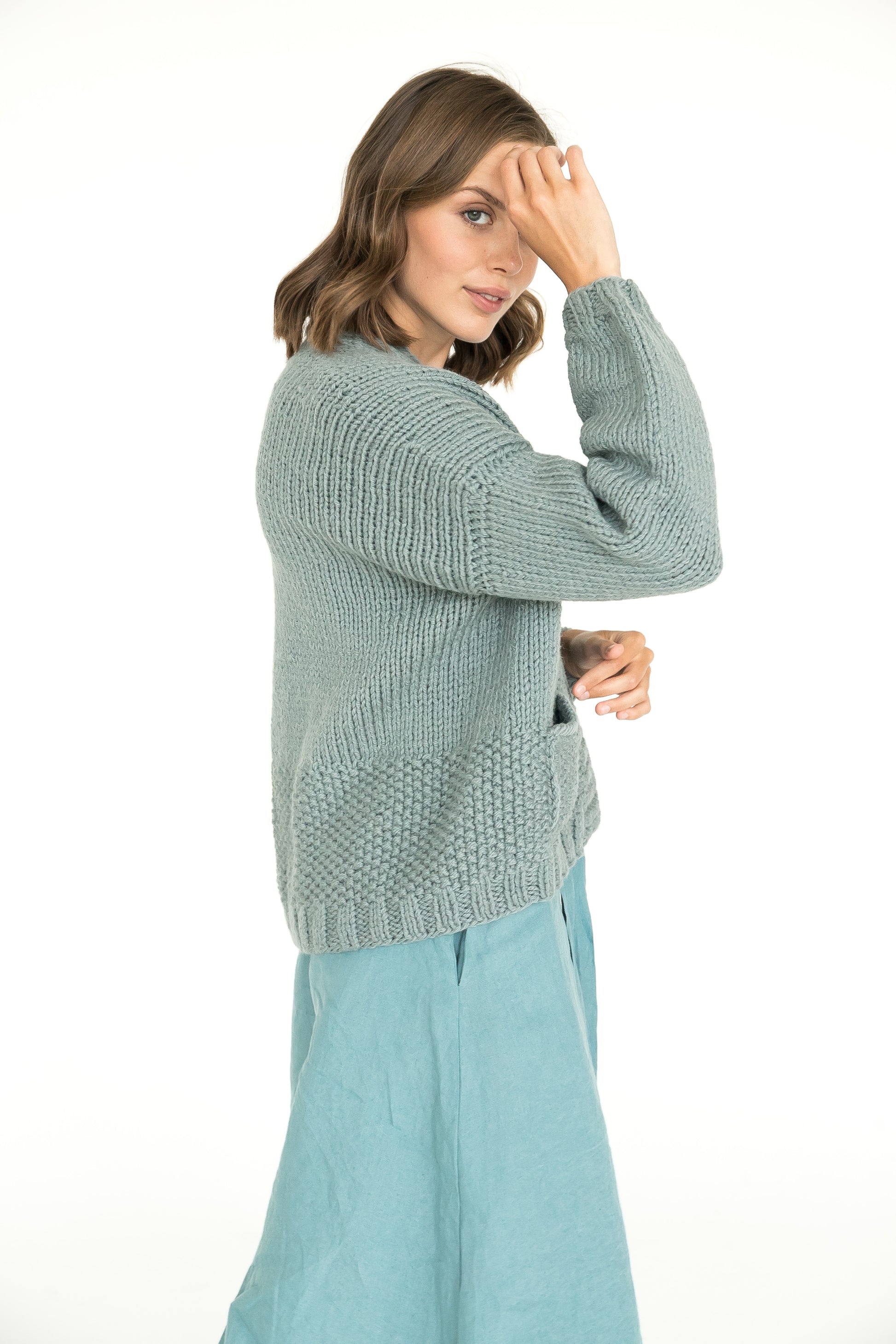 Chunky Knit Cardigan With Pockets