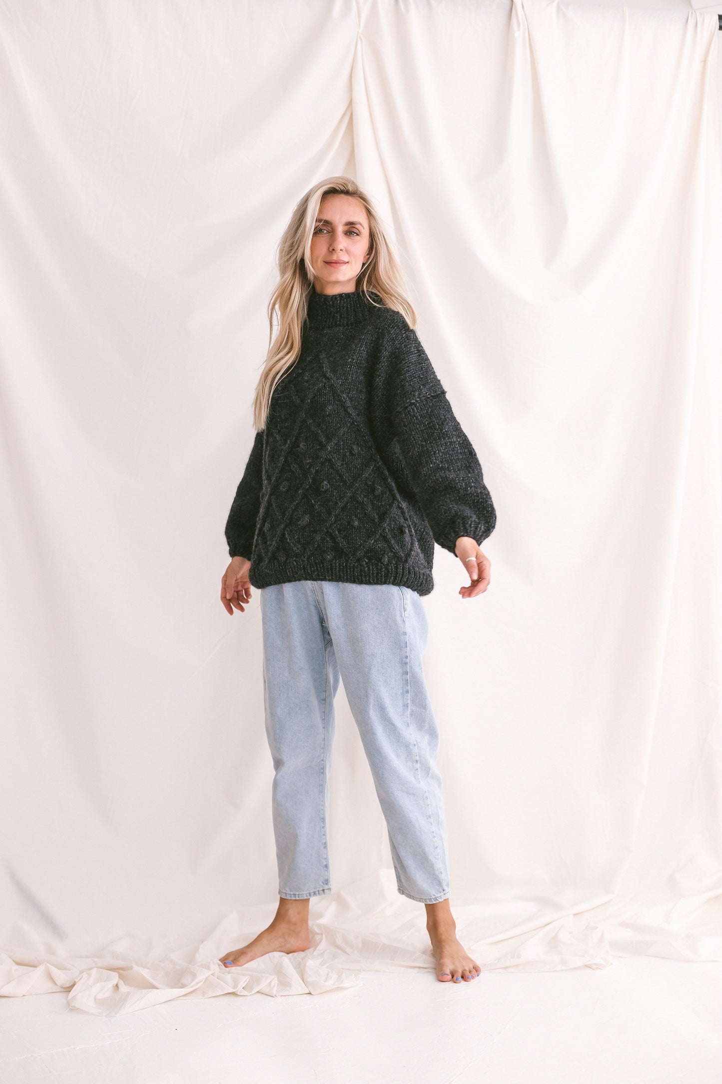 Alpaca and Cotton Blend Sweater