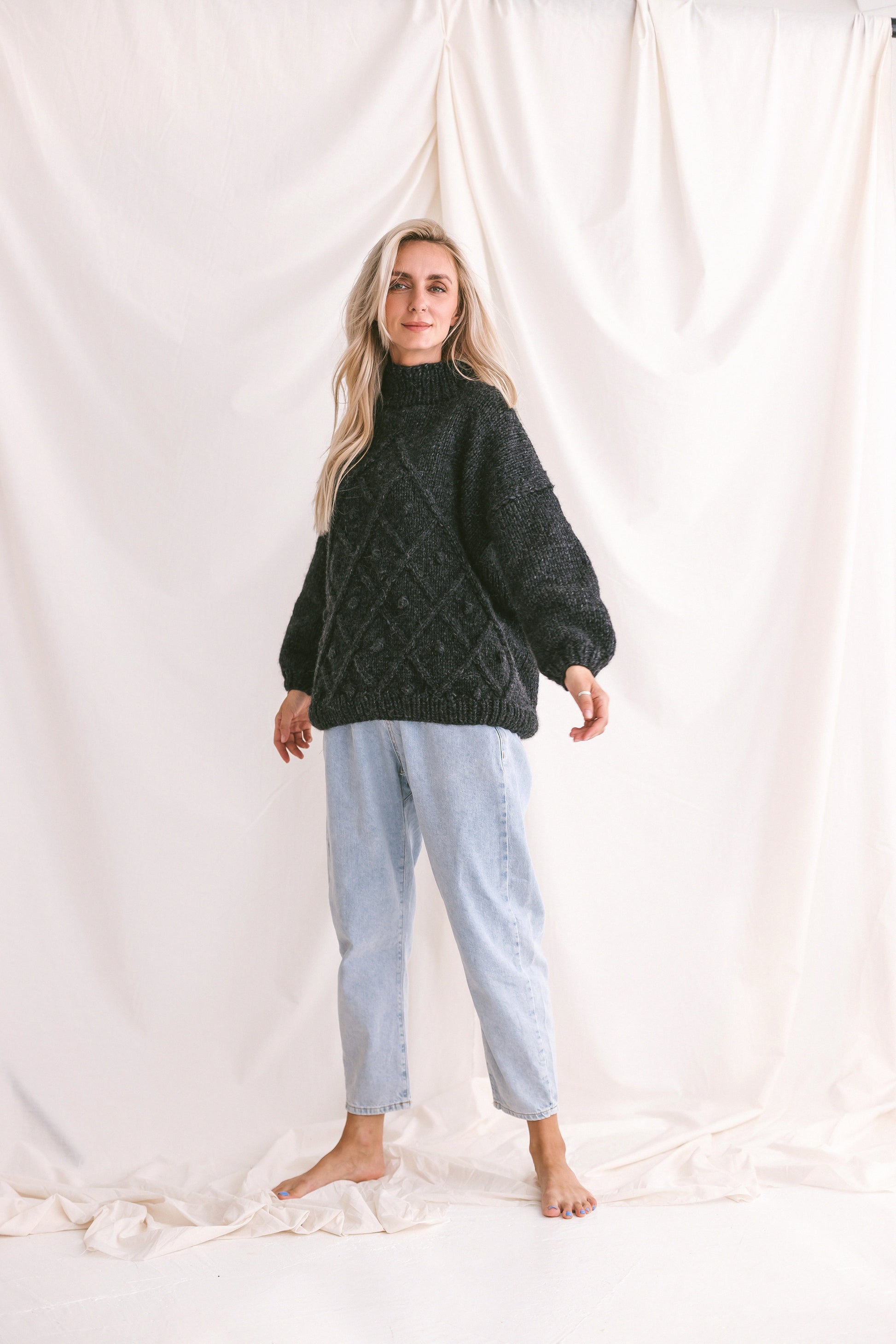 Alpaca and Cotton Blend Sweater