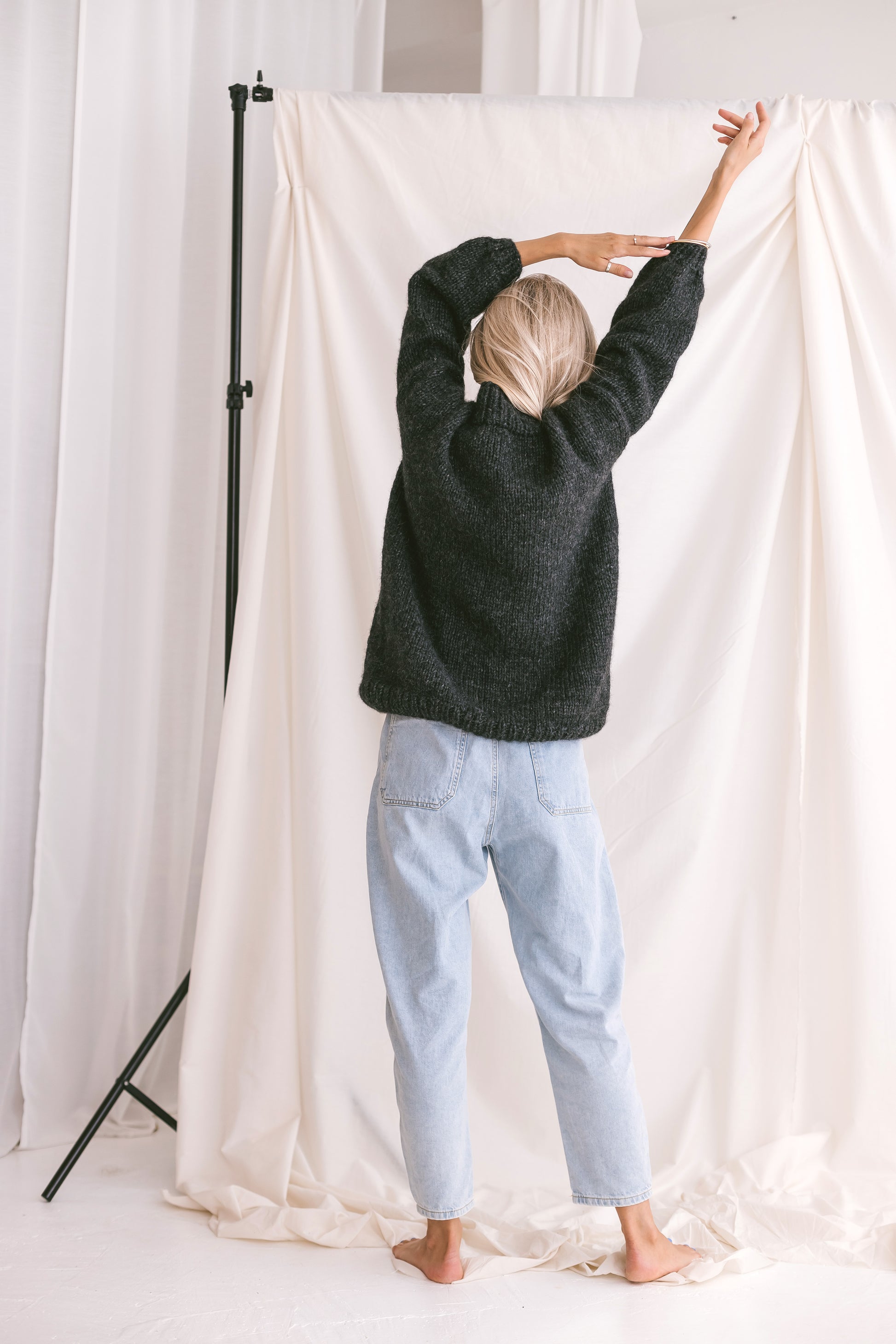 Alpaca and Cotton Blend Sweater