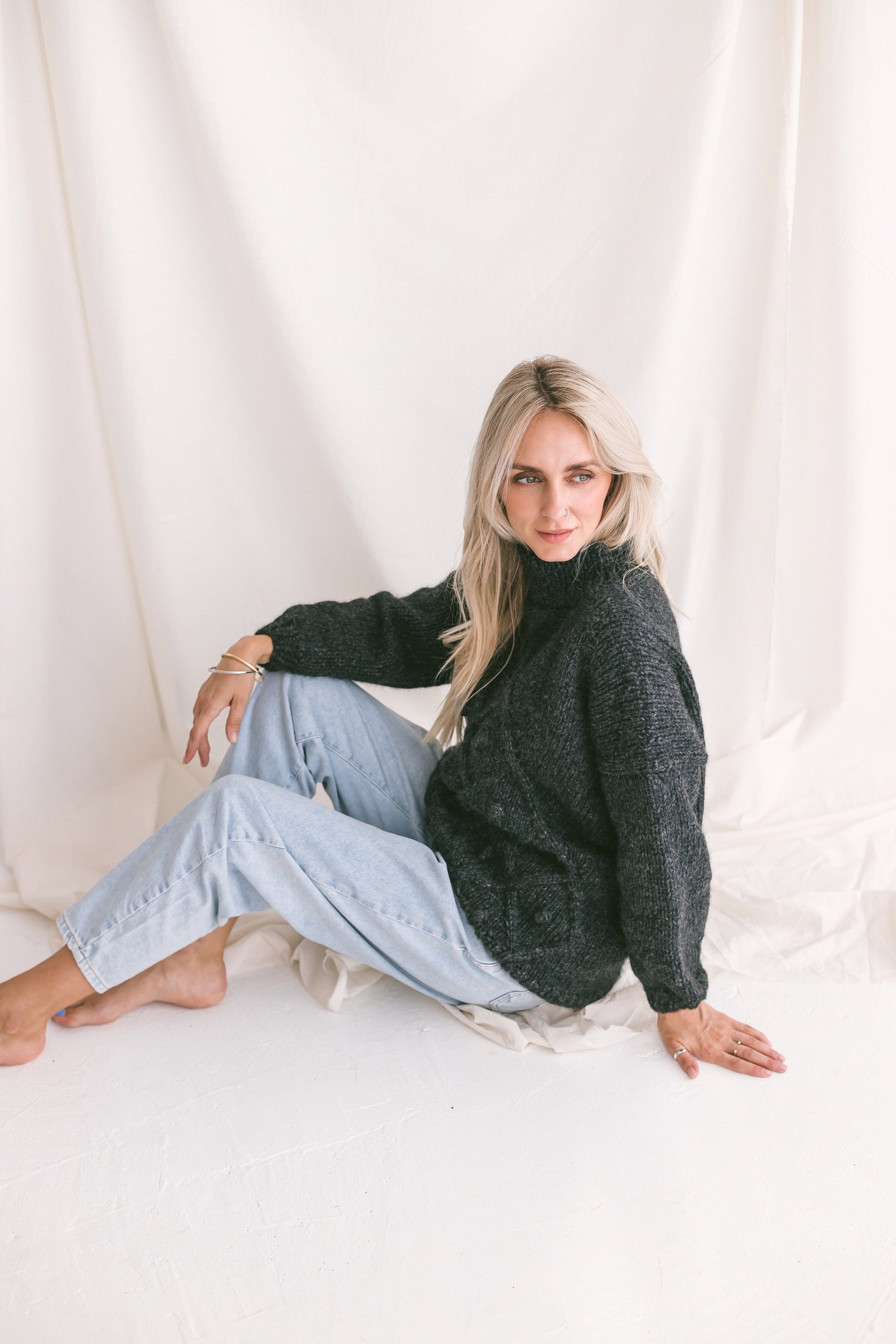 Alpaca and Cotton Blend Sweater
