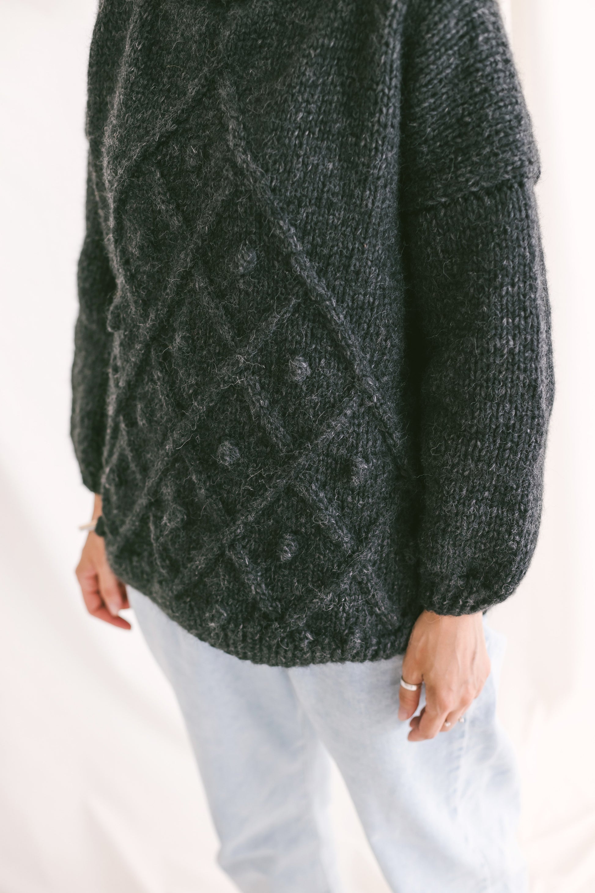 Alpaca and Cotton Blend Sweater