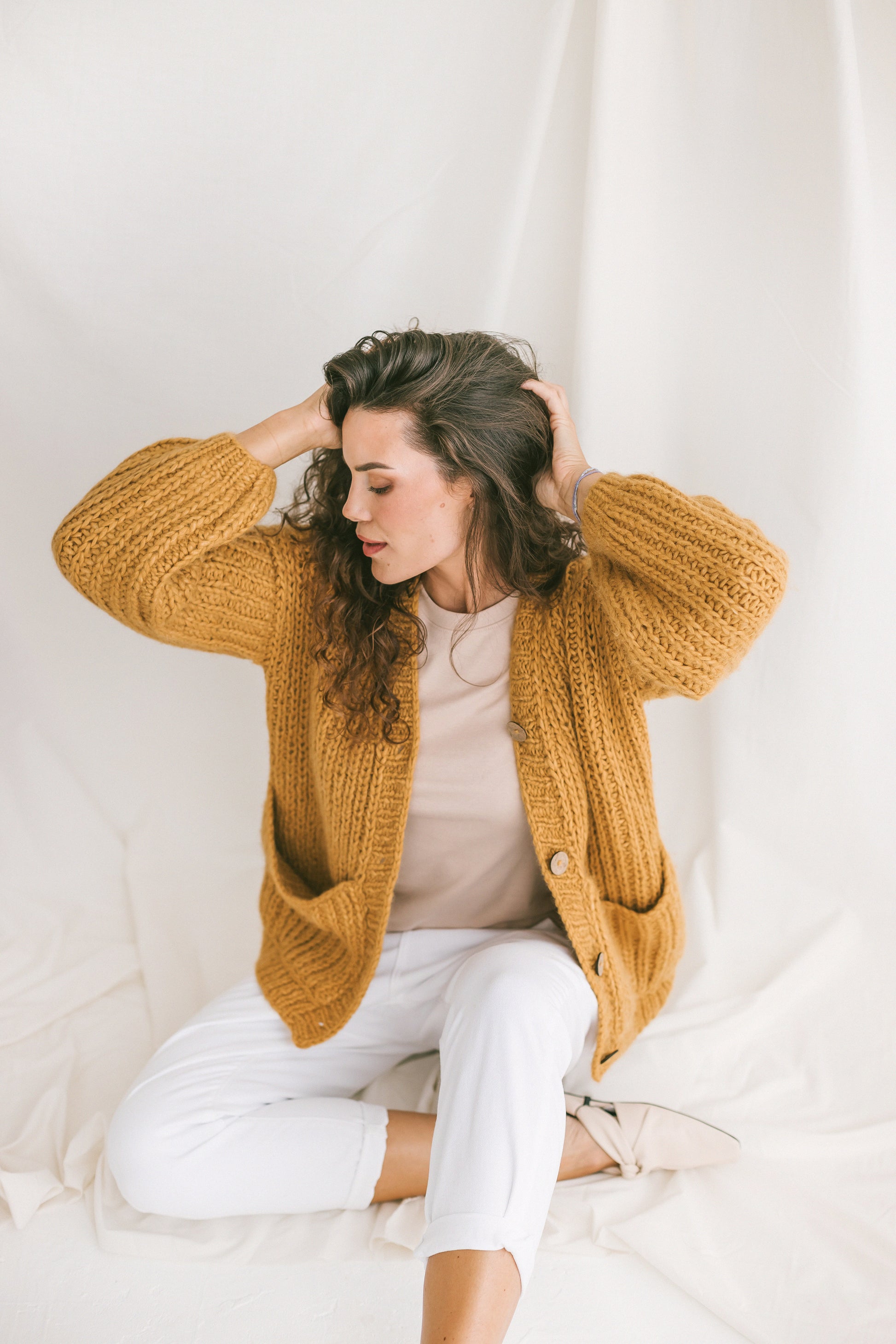 Alpaca and Cotton Blend Cardigan