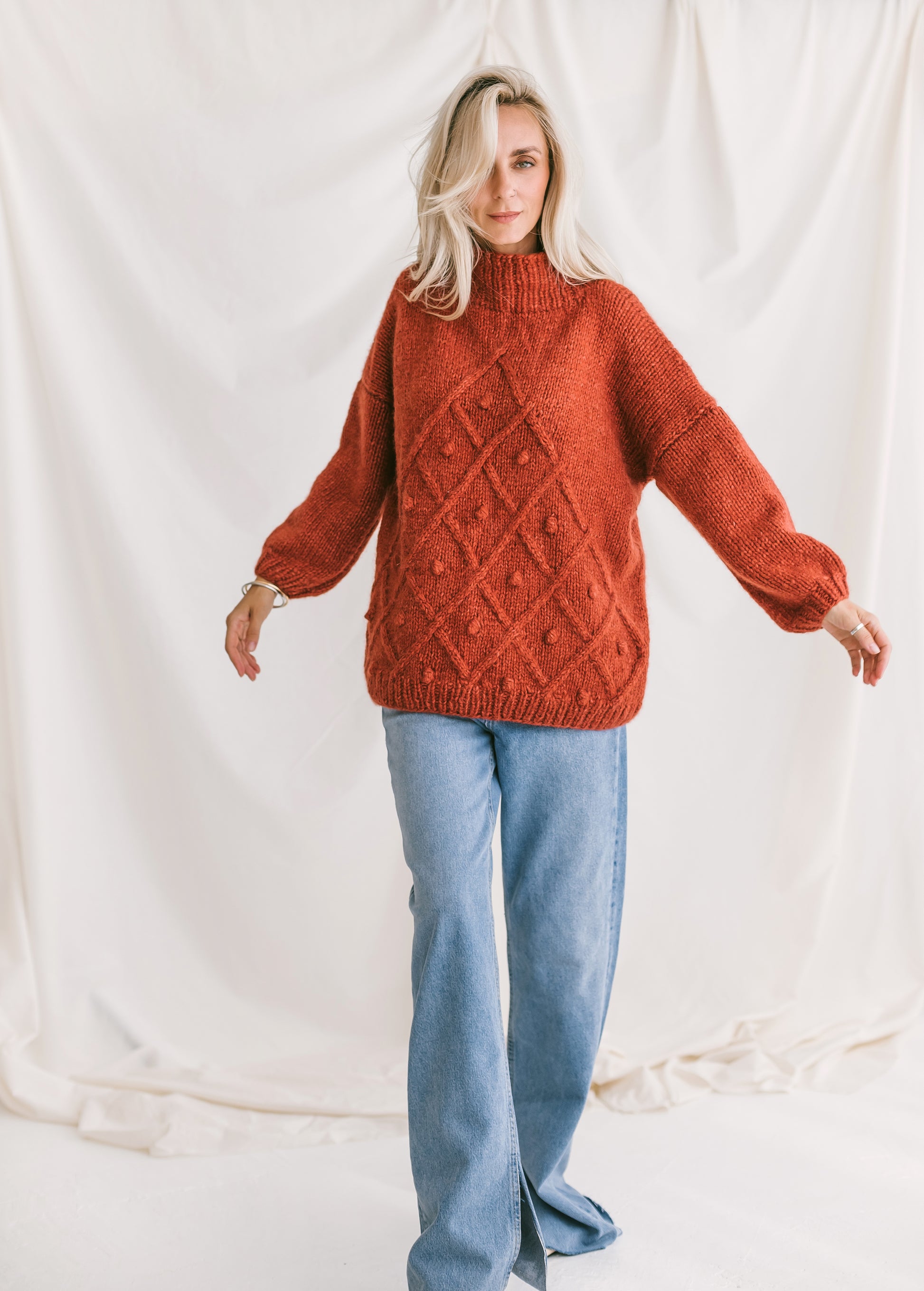 Alpaca and Cotton Blend Sweater