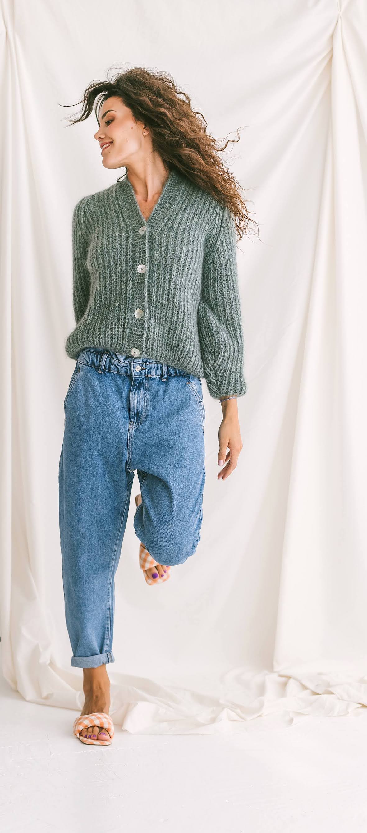 Mohair Cardigan With Buttons