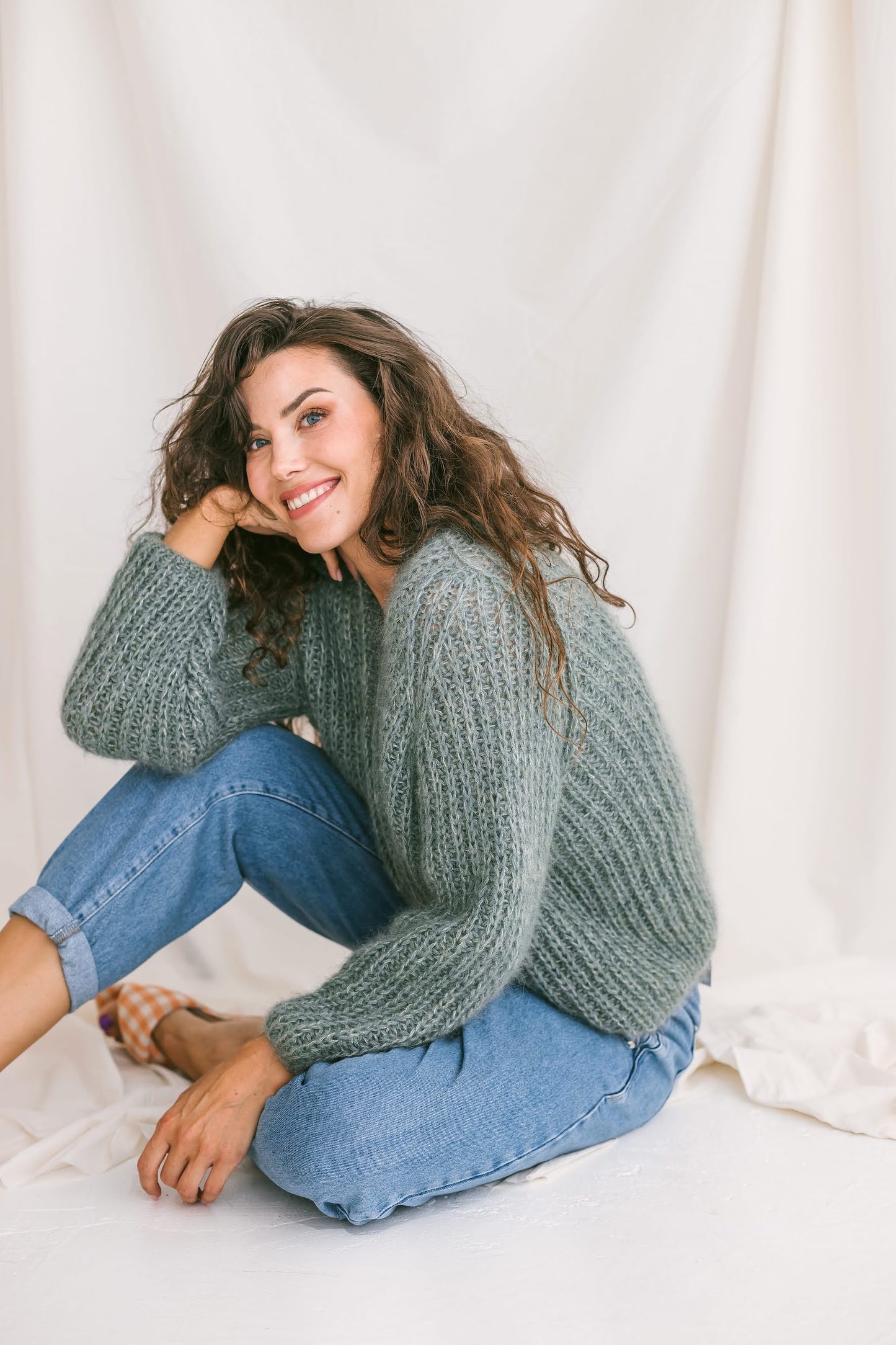 Mohair Cardigan With Buttons