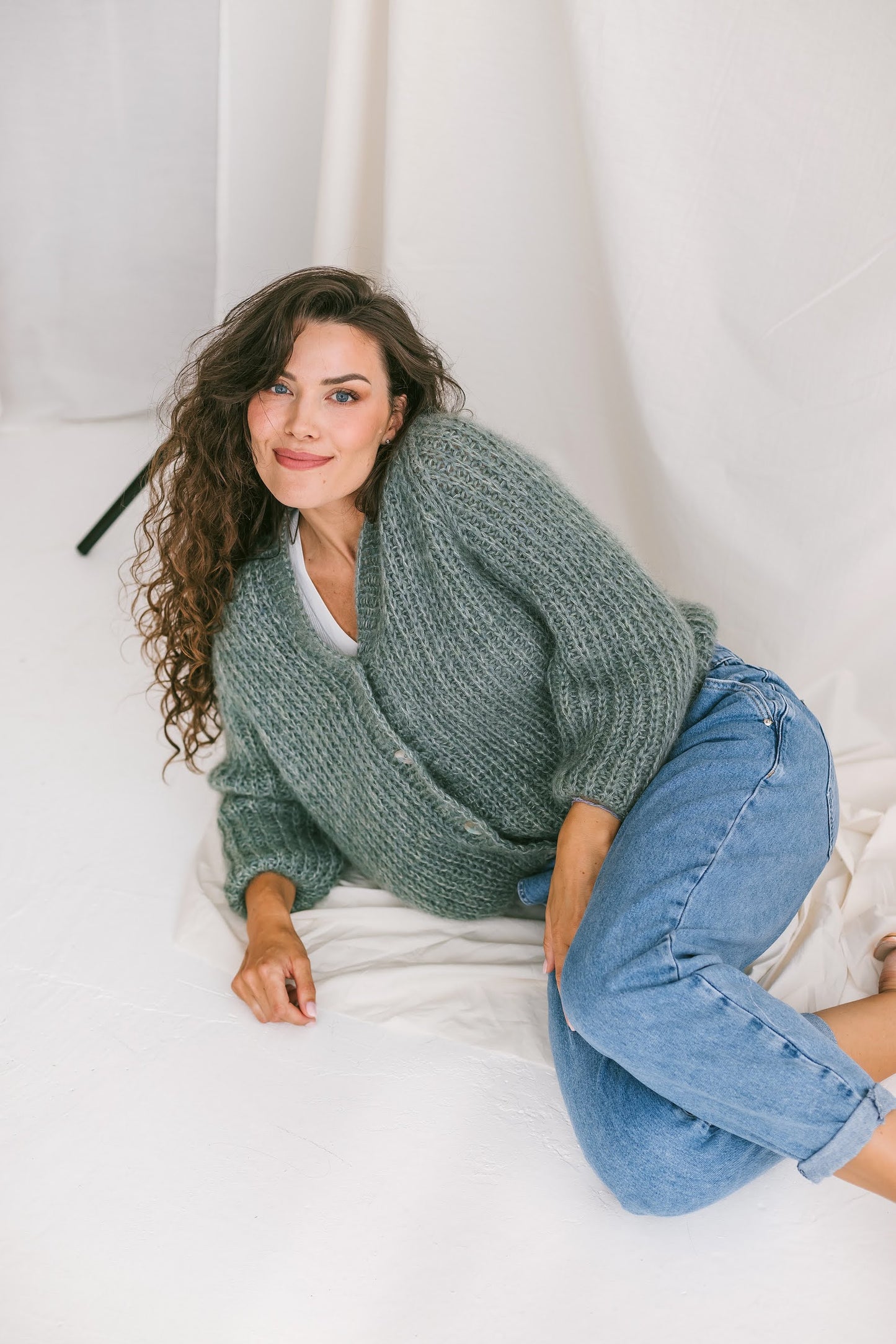 Mohair Cardigan With Buttons