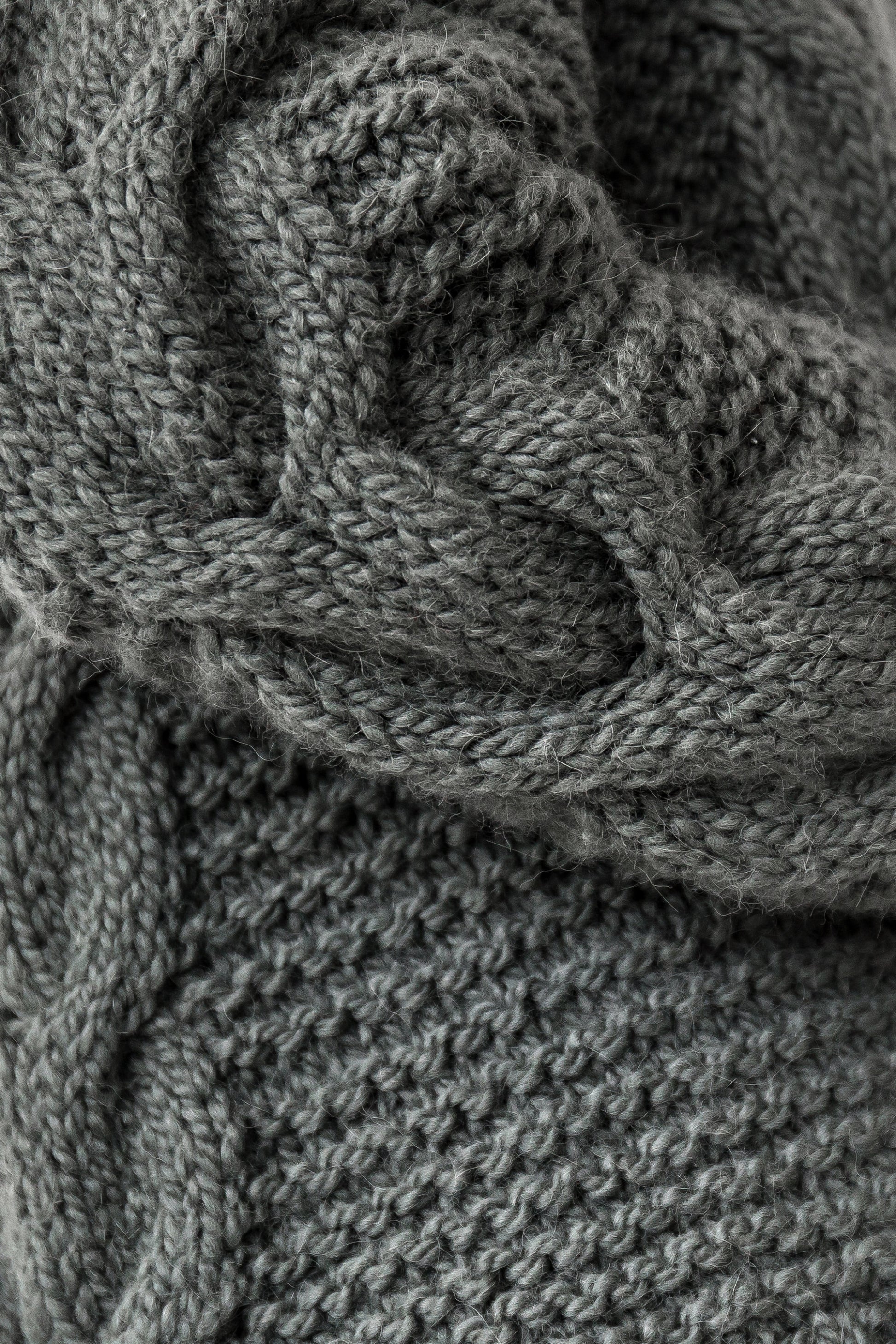 Green Chunky Knit Cardigan