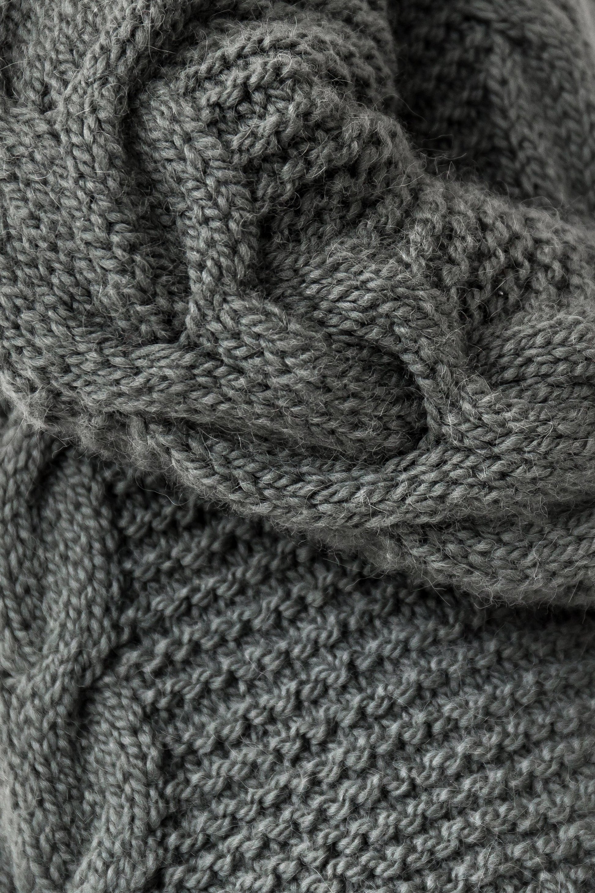 Green Chunky Knit Cardigan