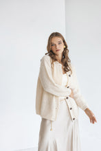 Load image into Gallery viewer, Lightweight Alpaca Cardigan With Buttons
