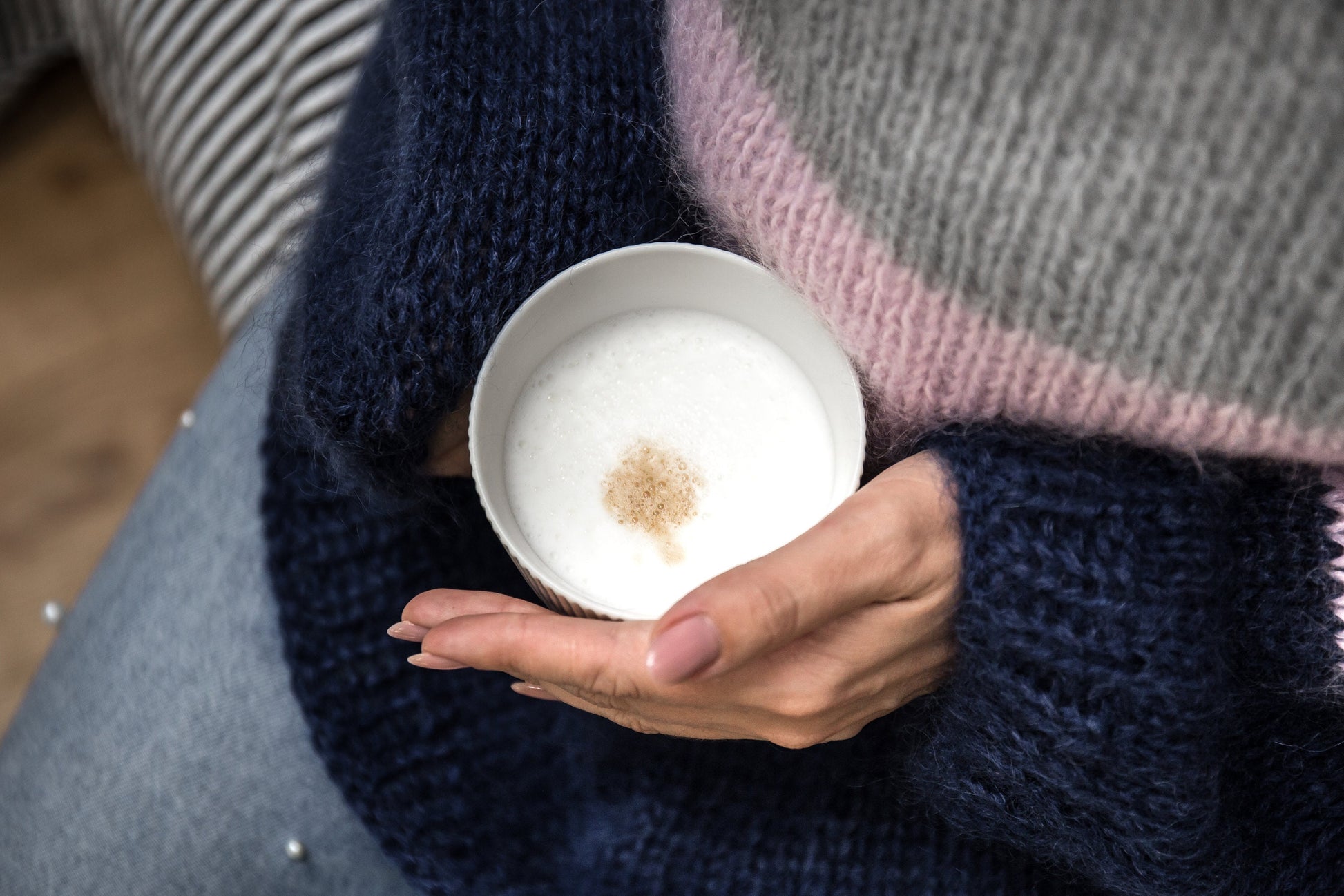 Cable Knit Fluffy Mohair Jumper