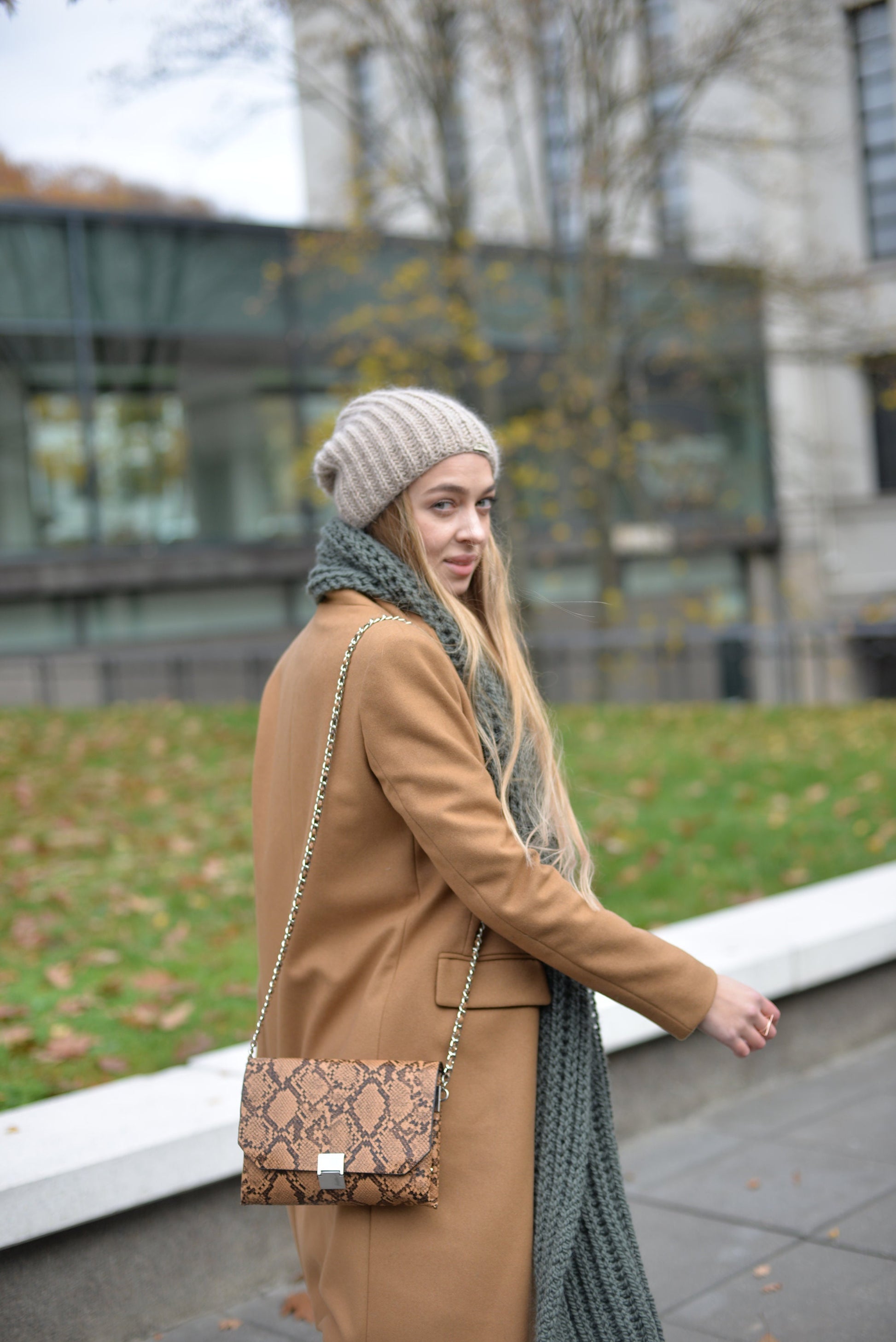 READY TO SHIP. Lovely women's mohair hat. Warm winter knit hat. Beige slouchy beanie.