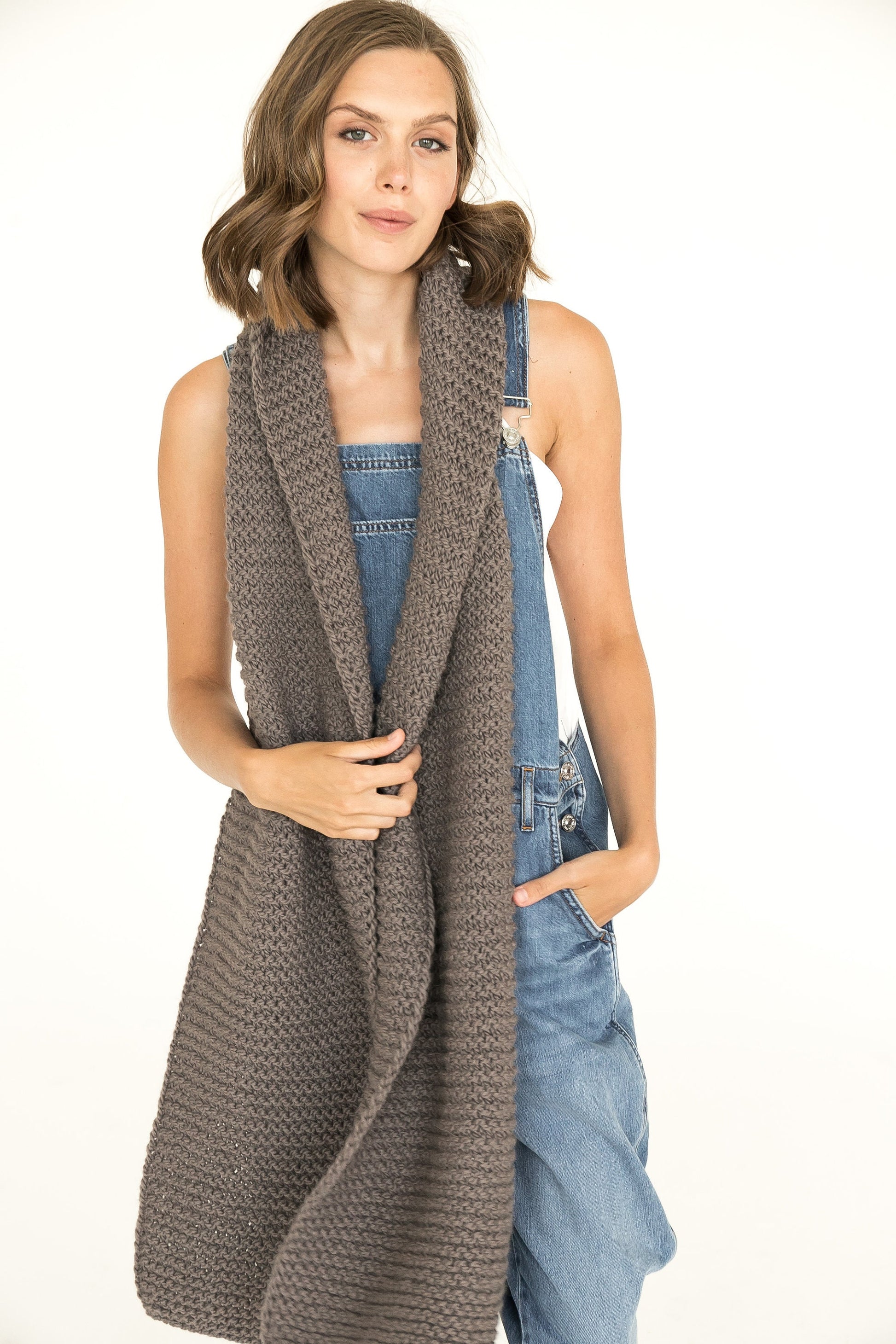 READY TO SHIP. Alpaca wool knit scarf, oversize chunky scarf, brown knitted scarf, neck warmer, women winter scarves, gift for women