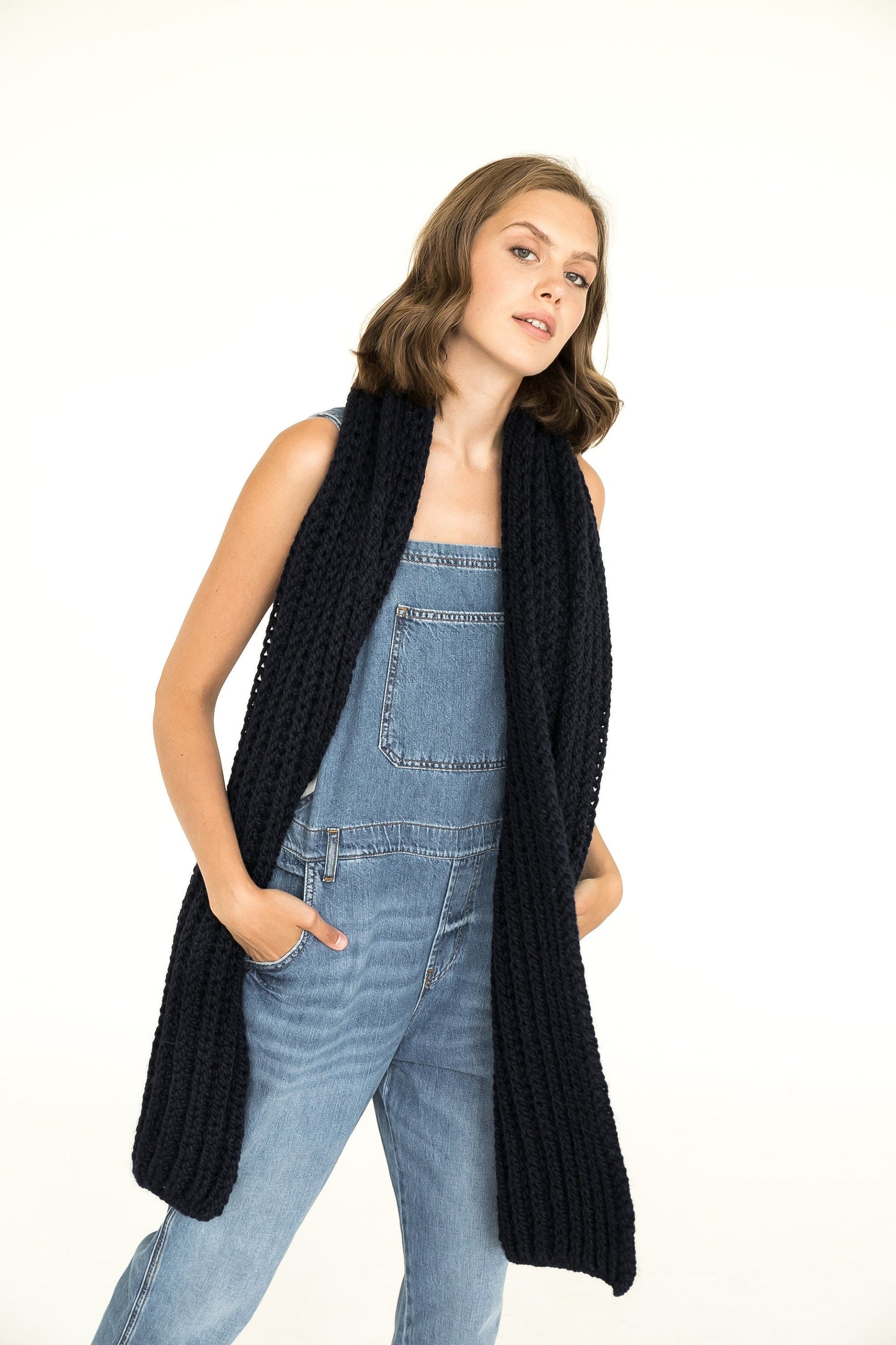 Alpaca scarf, wool scarf, knit scarf, oversize scarf, chunky scarf, fuzzy scarf, black knit scarf, extralong scarf, knitted scarf, scarf