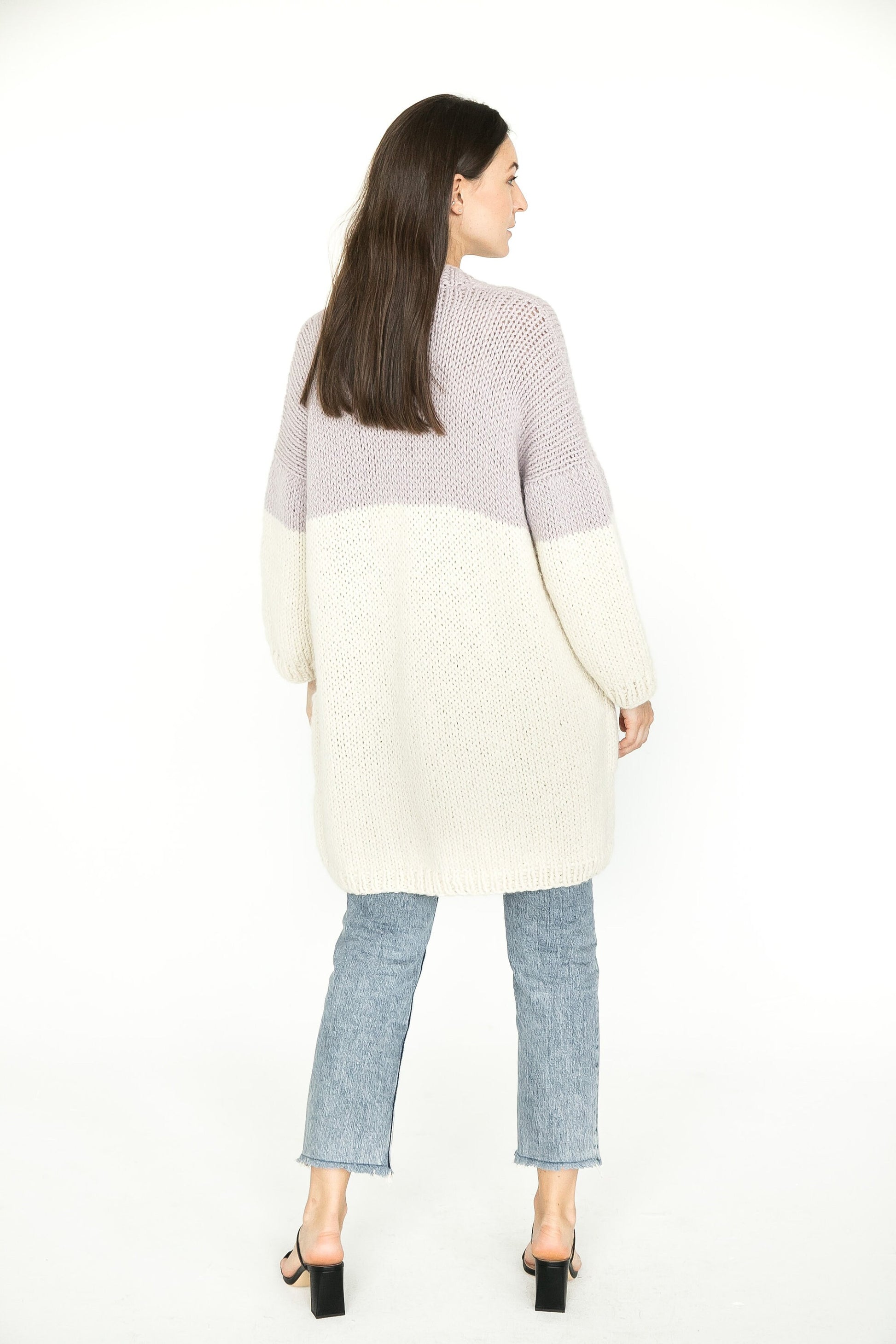 Oversized sweater, long chunky cardigan, oversized alpaca cardigan, chunky knit coat