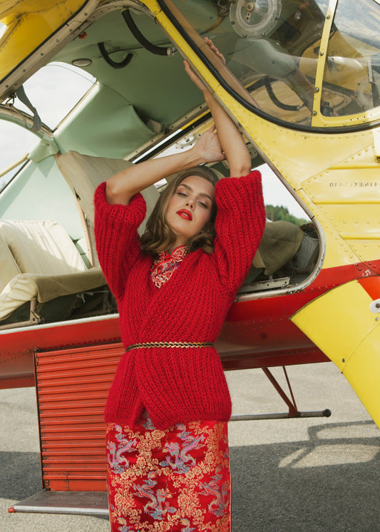 Mohair cardigan, mohair sweater, alpaca sweater, fuzzy cardigan, oversized sweater, oversized cardigan, chunky cardigan, red cardigan