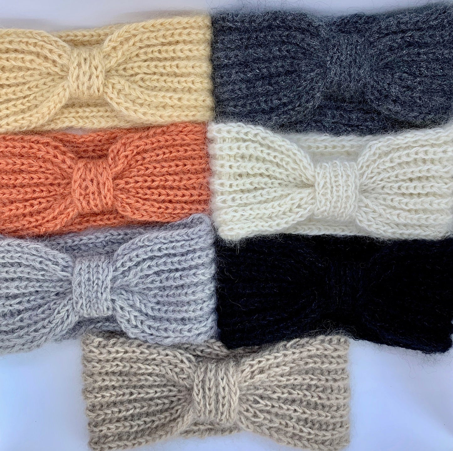 Gray ear warmer, boho winter headband, rib knit mohair truban, earmuff for woman, winter accessories, alpaca wool headband, gift for her