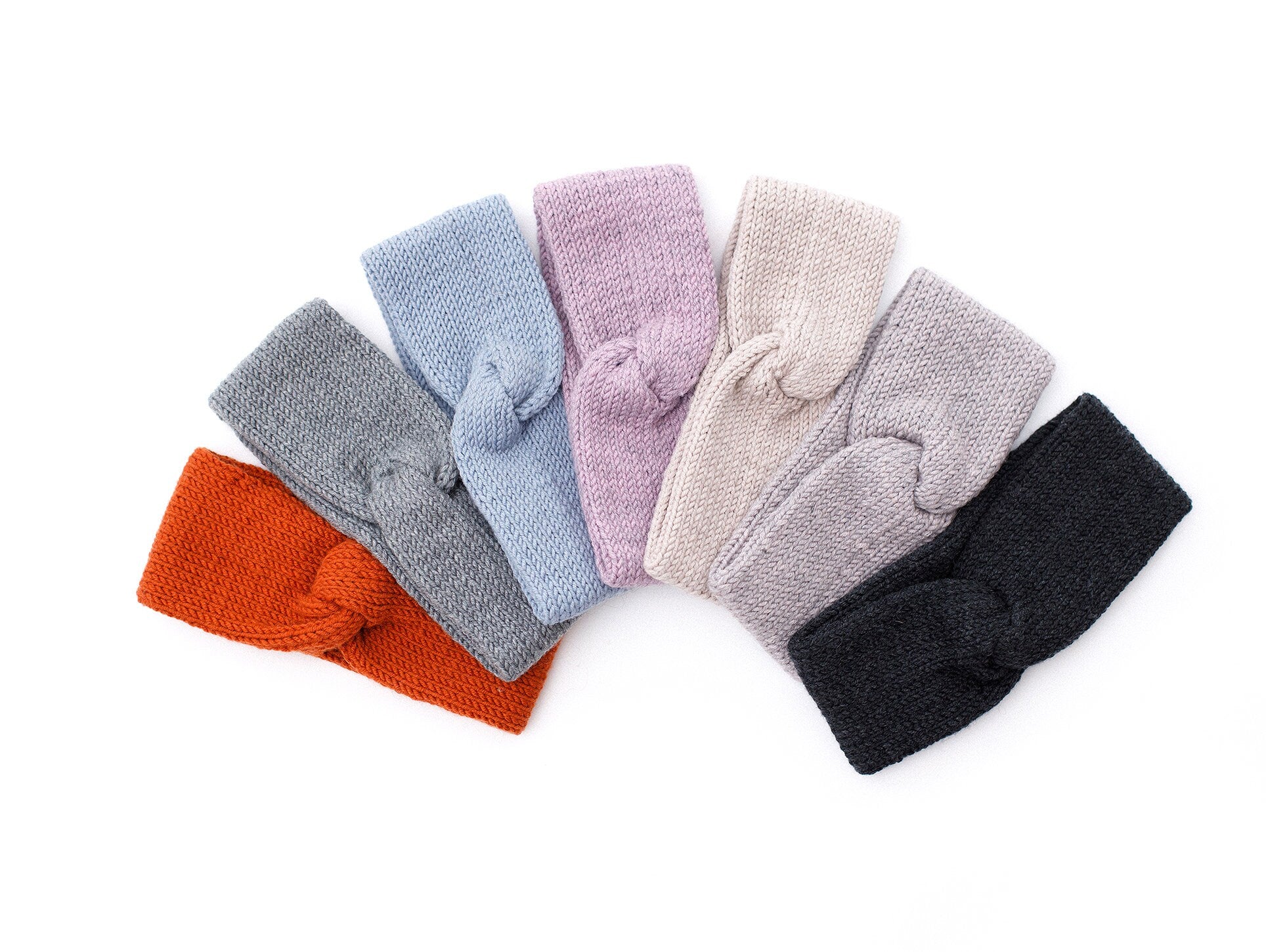 Merino wool headband, knit ear warmer, orange turban, knitted truban, winter accessories, knit head wrap, headband laine, earmuff, boho,gift