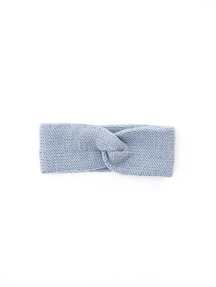 Light blue headband, merino wool turban, boho headband, knit ear warmer, winter headband, winter gift, knit head wrap, earmuff, cable knit