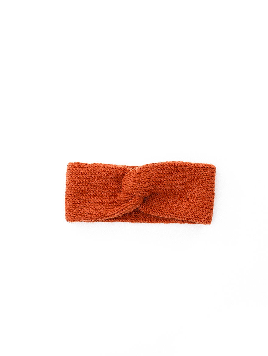 Merino wool headband, knit ear warmer, orange turban, knitted truban, winter accessories, knit head wrap, headband laine, earmuff, boho,gift