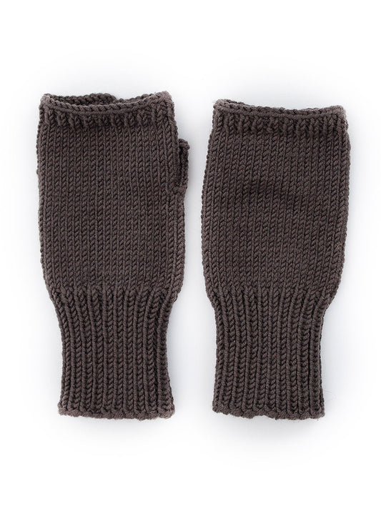 Brown wrist warmers, fingerless gloves, knitted mittens, merino wool gloves, knit accessories, arm warmers, cable gloves, fingerless mittens