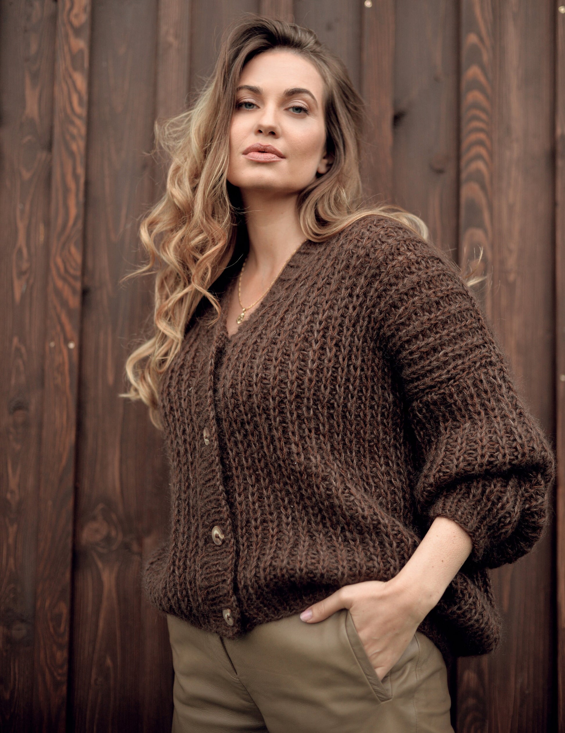 Mohair cardigan, mohair sweater, alpaca sweater, fuzzy cardigan, oversized sweater, oversized cardigan, chunky cardigan, brown cardigan