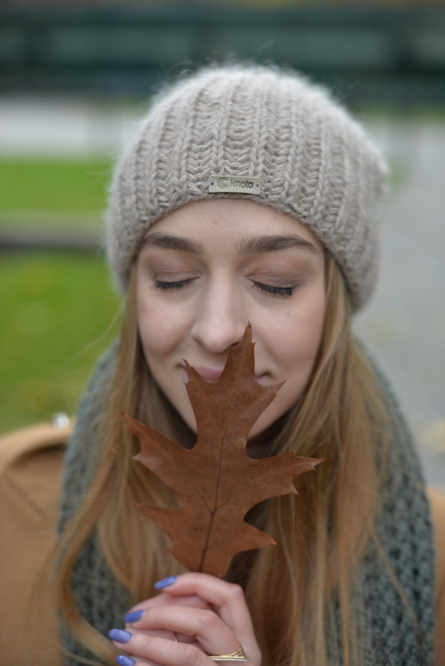 Beige mohair hat, alpaca slouch beanie, nude woman knit hat, winter wool beanie, boho fuzzy hat, hand knit slouch beanie, ribbed beanie,gift