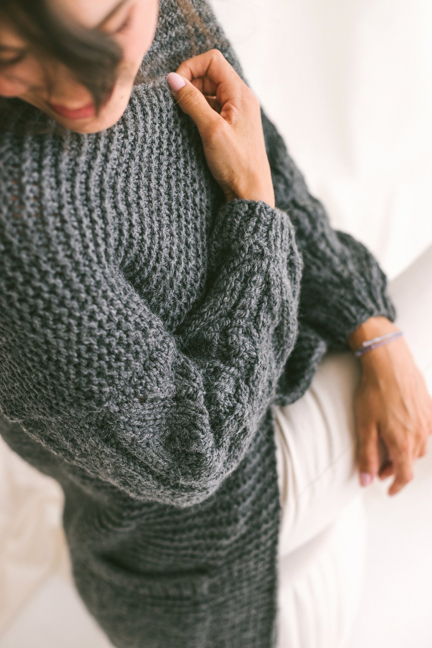 Gray Oversized Alpaca Cardigan, Chunky Knit Cardigan With Pockets, Cable Knit Women Sweater, Loose Wool Cardigan, Oversize Sweater In Grey