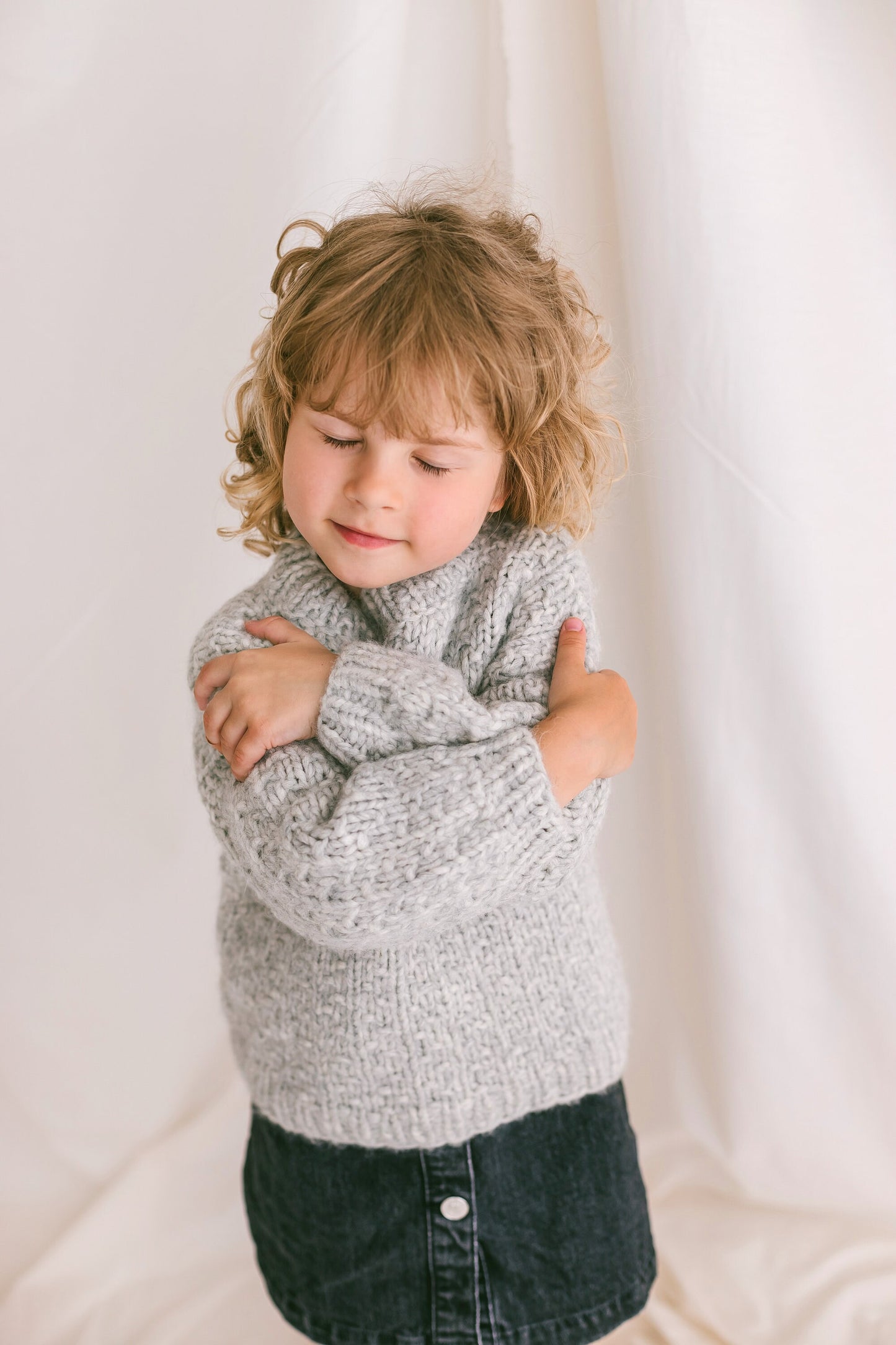 Green Cable Knit Kids Jumper