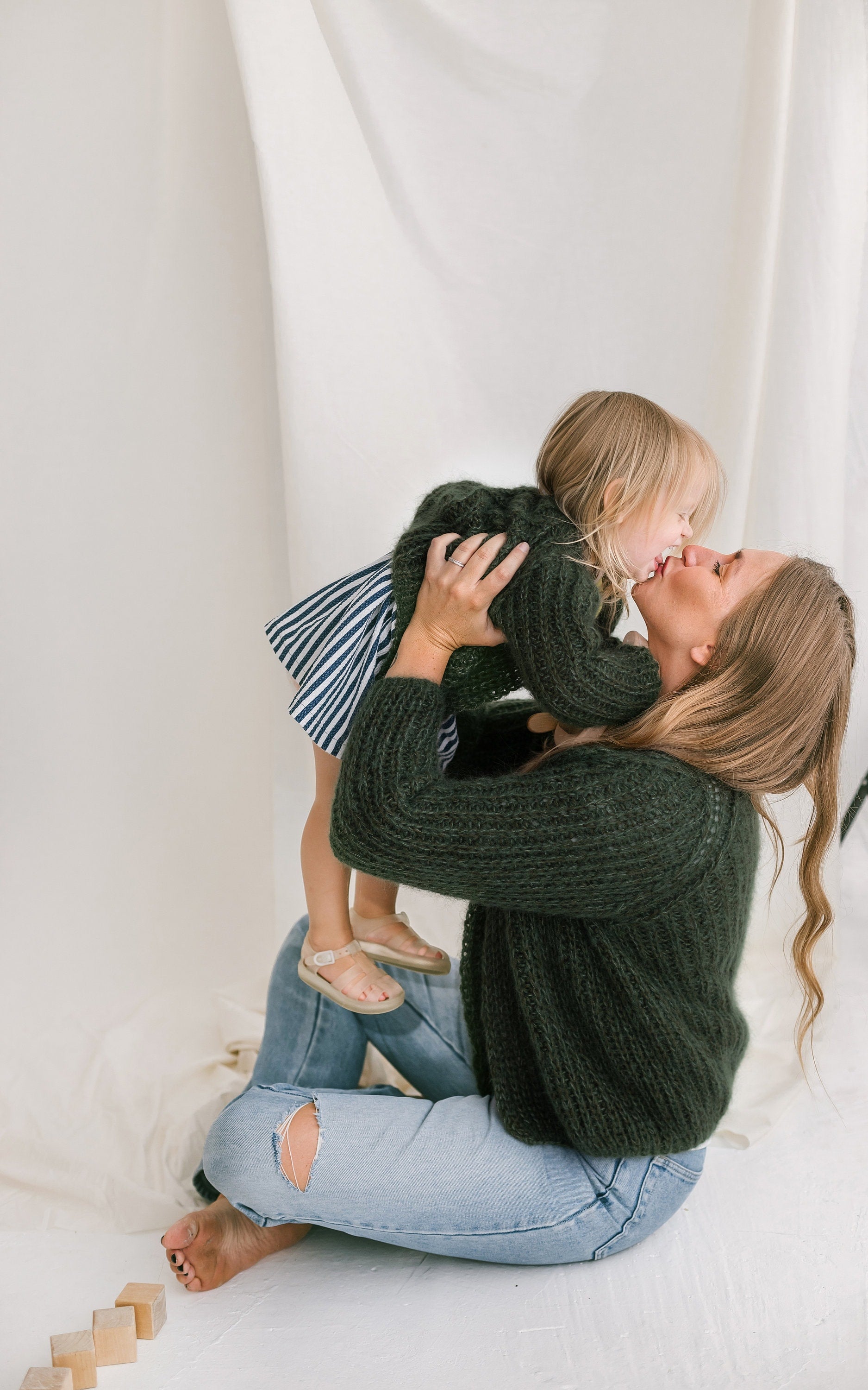 Matching Mommy and Me Mohair Cardigans