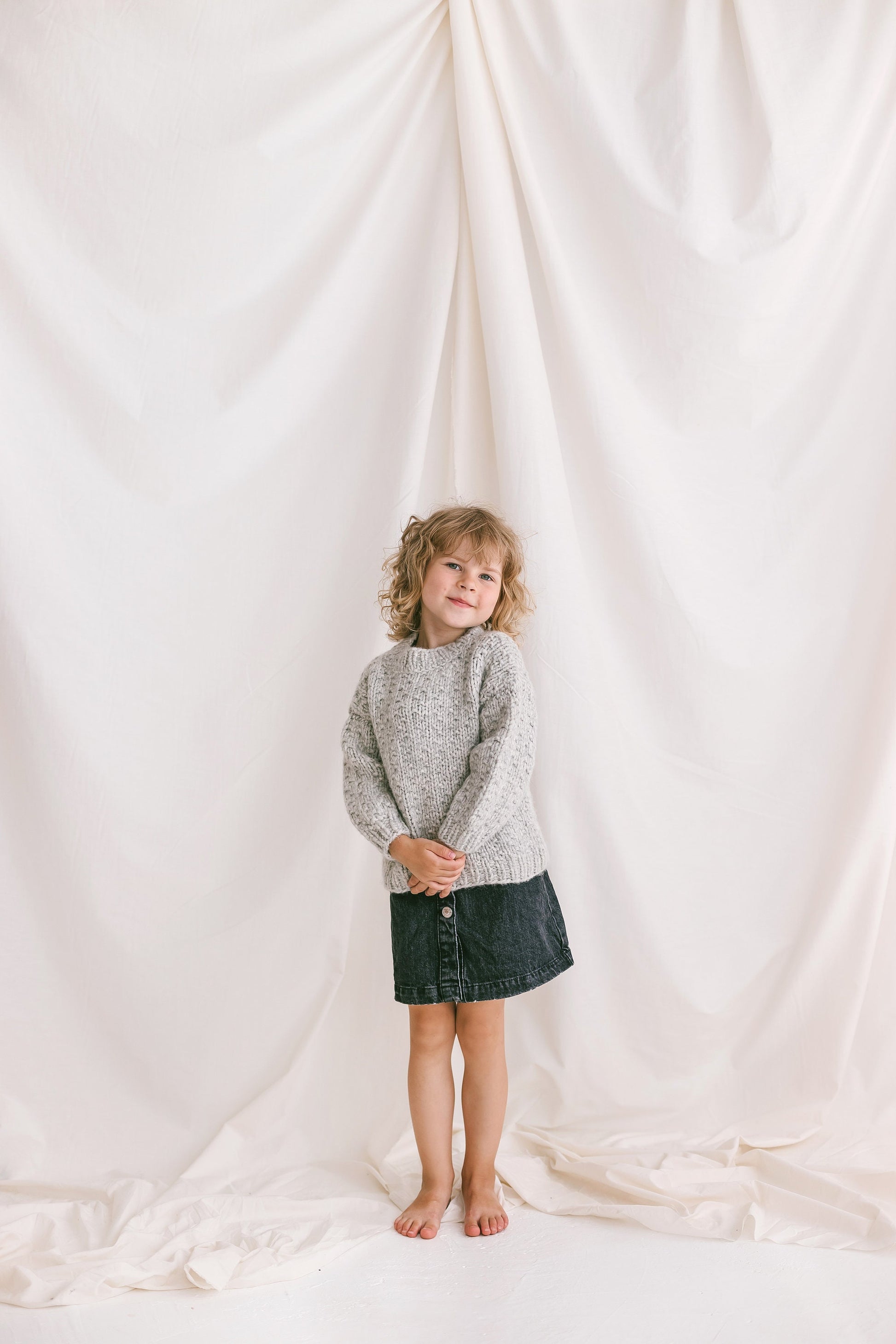 Gray Cable Knit Kids Sweater, Soft Toddler Pullover, Alpaca Wool Grey Jumper, Knitted Baby Sweater, Girls Sweater, Chunky Boys Jumper,Unisex