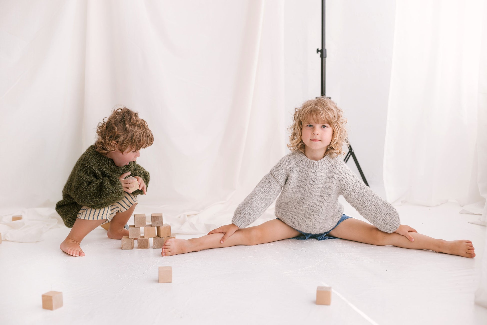 Matching Mommy and Me Cable Knit Sweaters