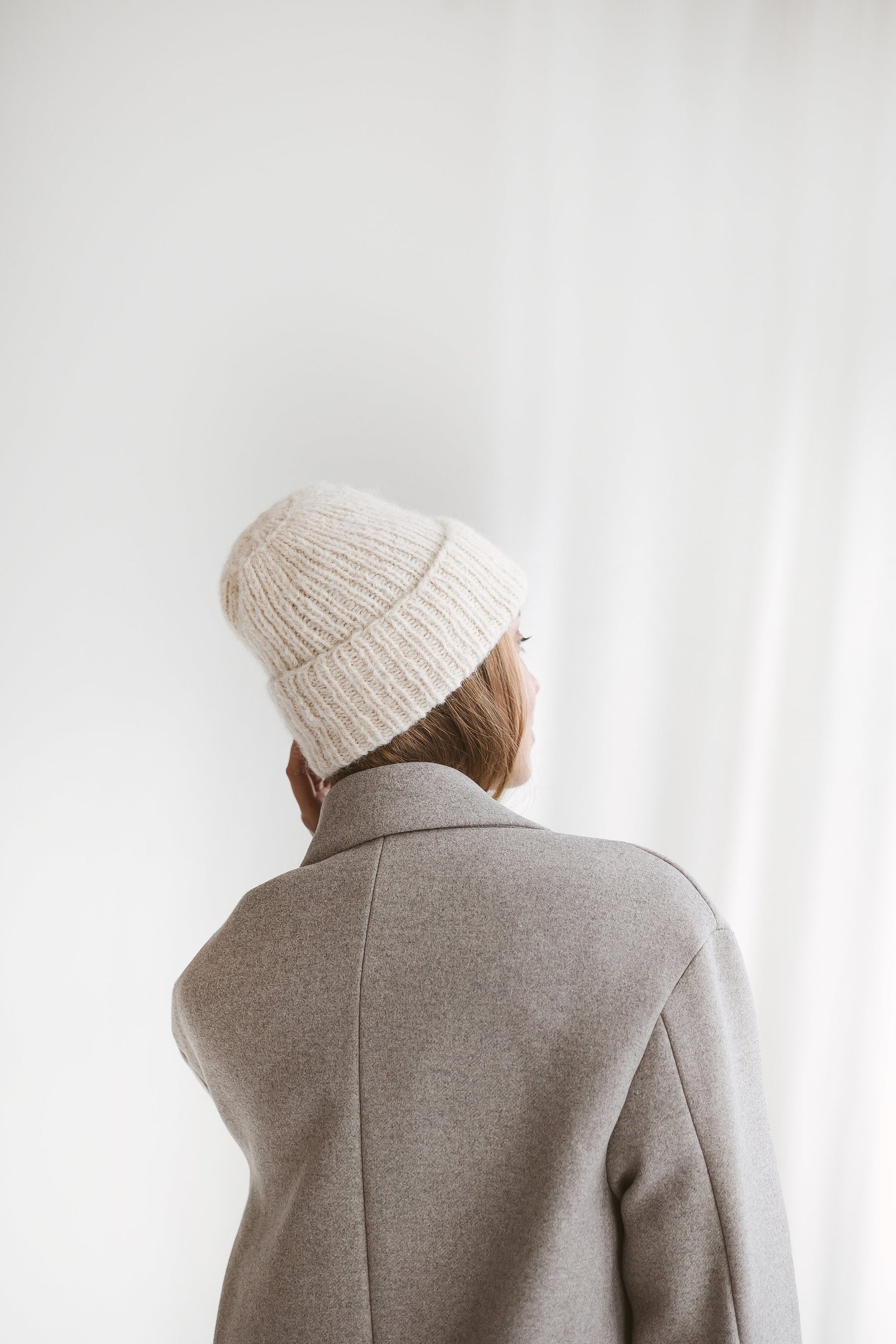 Black cable knit alpaca hat, woman knitted hat, winter wool beanie, boho fuzzy hat, hand knit ribbed beanie, gift for women, Christmas gift