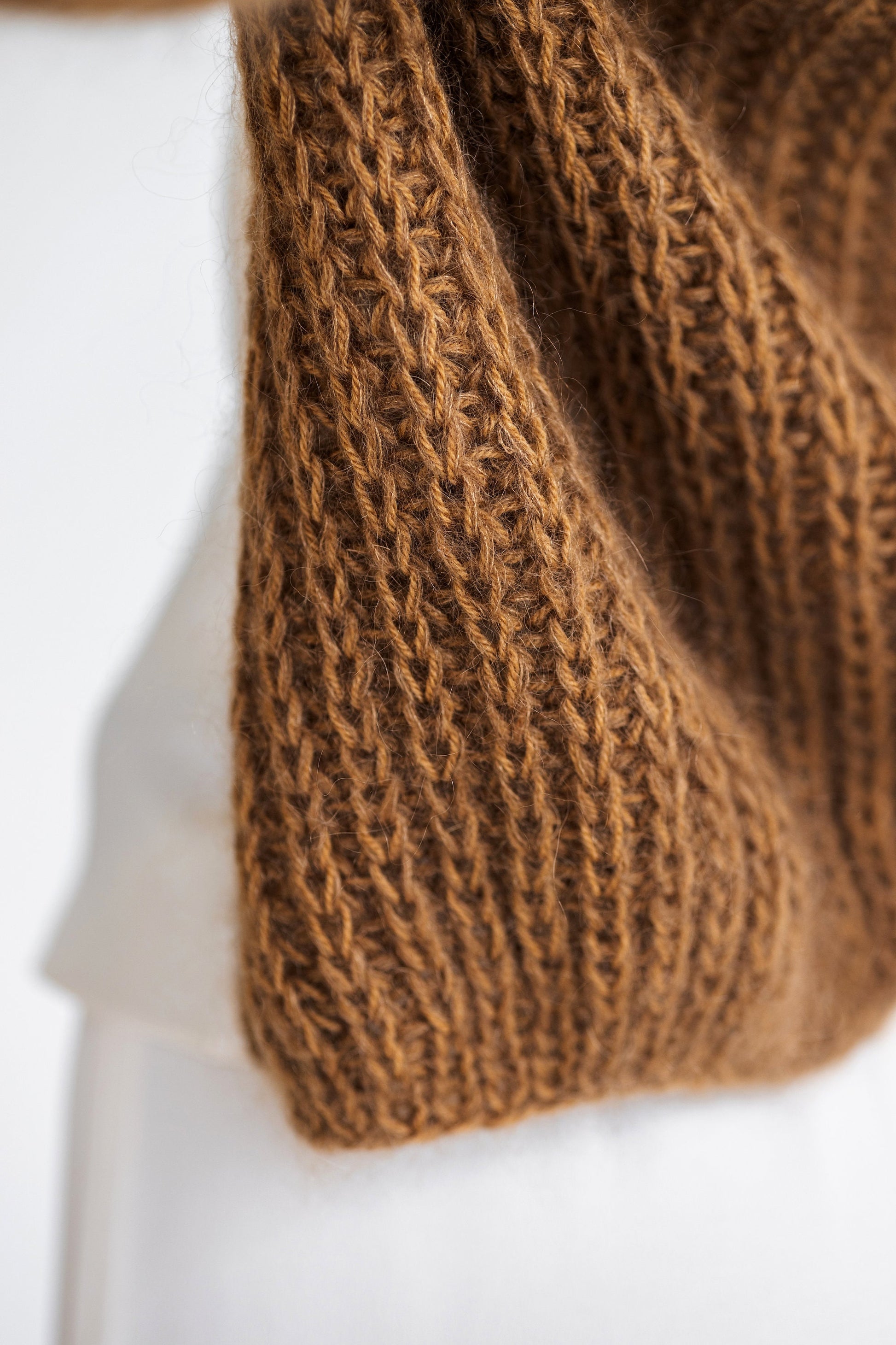 Camel mohair cardigan, brown chunky knit alpaca wool blend sweater, oversized fuzzy taupe cardigan, fluffy thick knitted caramel cardigan