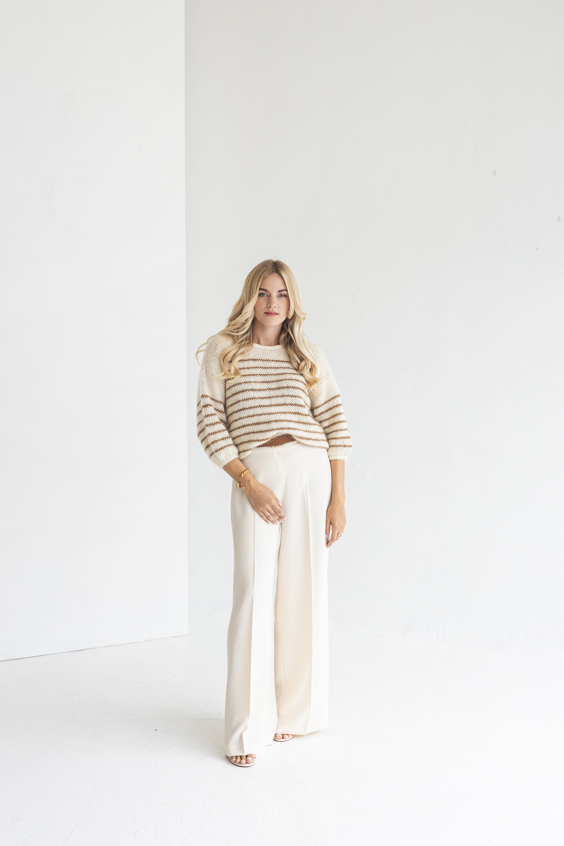 Striped mohair jumper