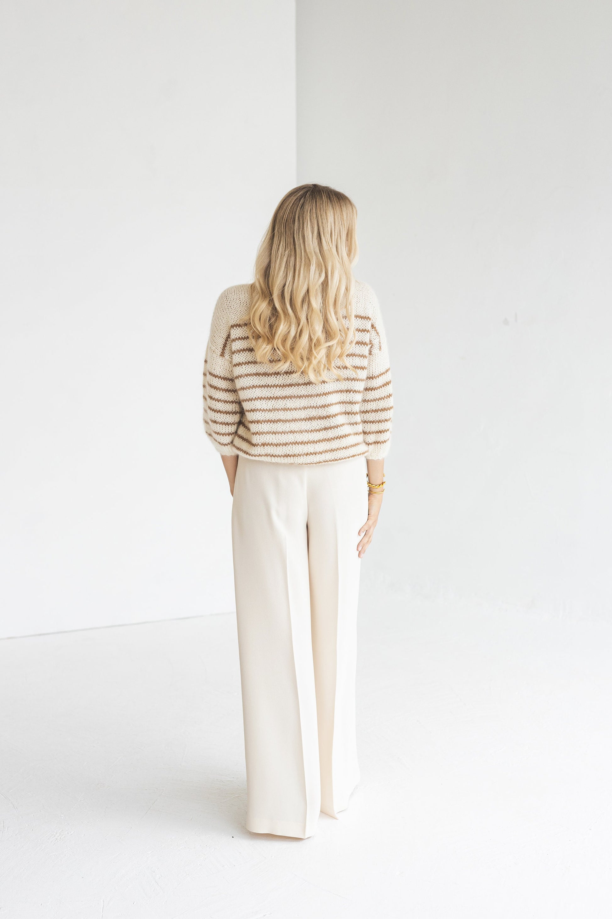 Striped mohair sweater