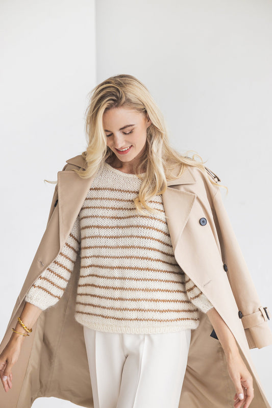 Striped mohair sweater