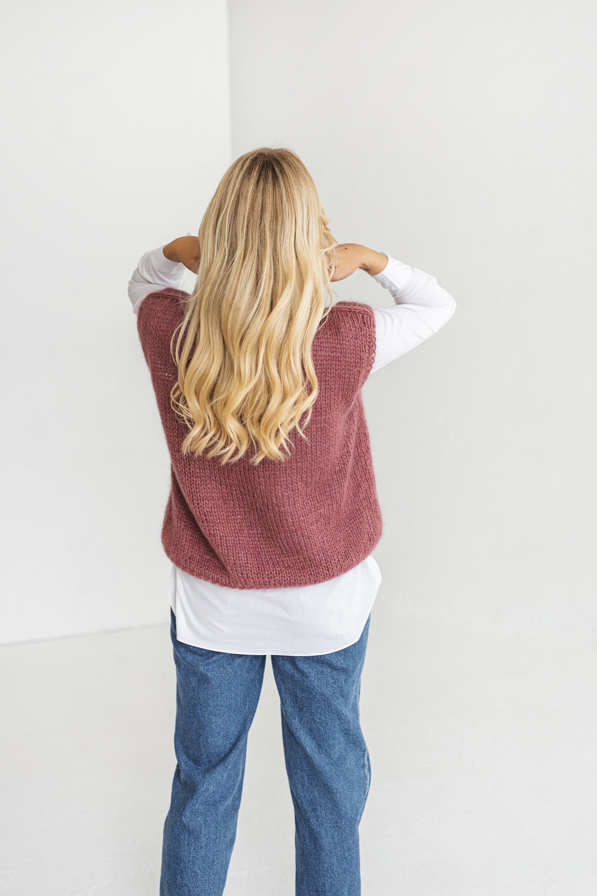 Purple sweater vest