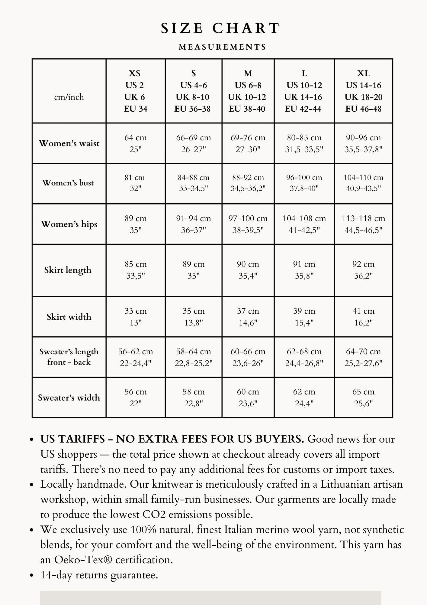 Beige Knitted Merino Wool Sweater With Maxi Skirt Set