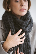 Load image into Gallery viewer, Gray mohair scarf

