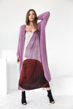 Load image into Gallery viewer, Rose pink mohair cardigan
