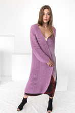 Load image into Gallery viewer, Rose pink mohair cardigan

